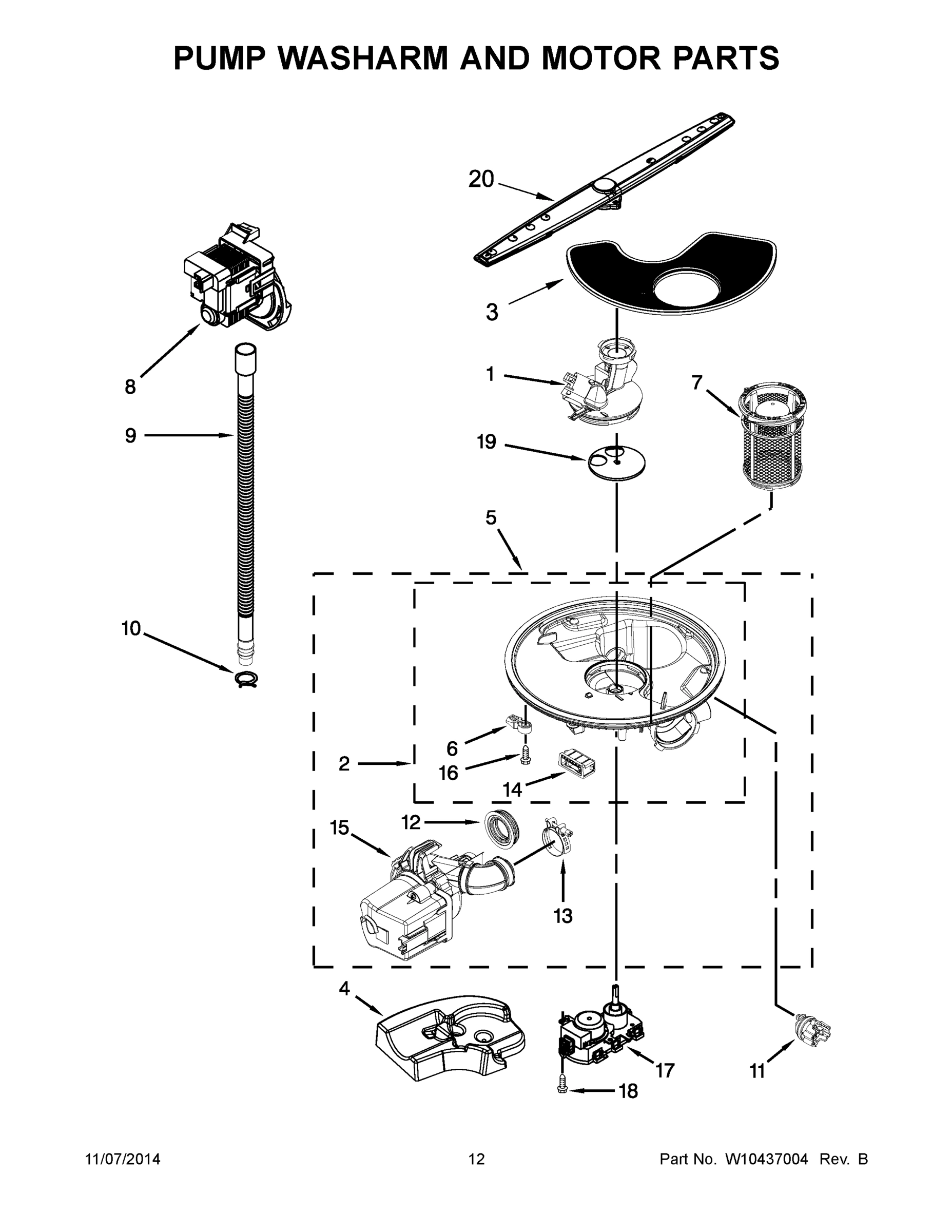 07 - PUMP WASHARM AND MOTOR PARTS