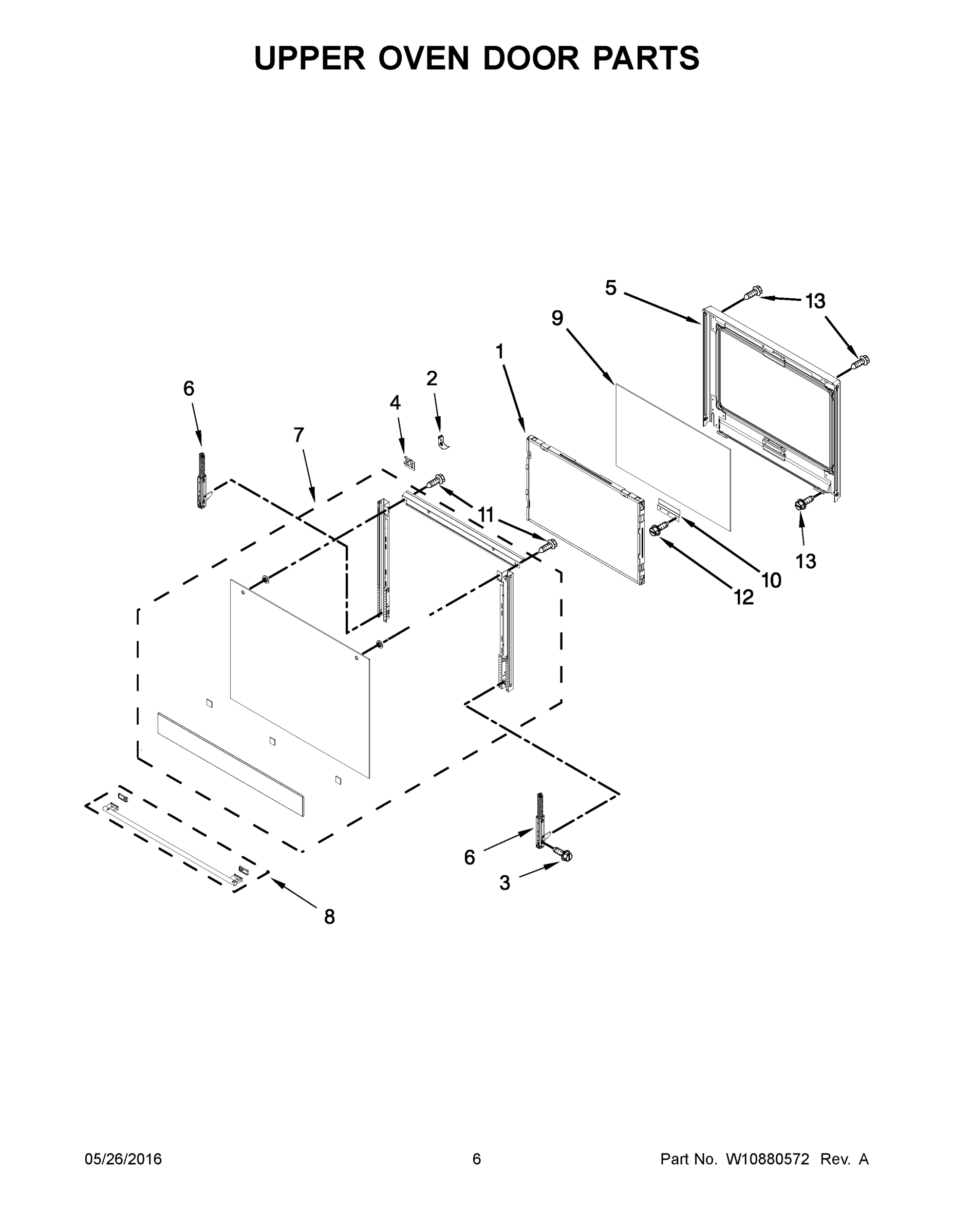 04 - UPPER OVEN DOOR PARTS