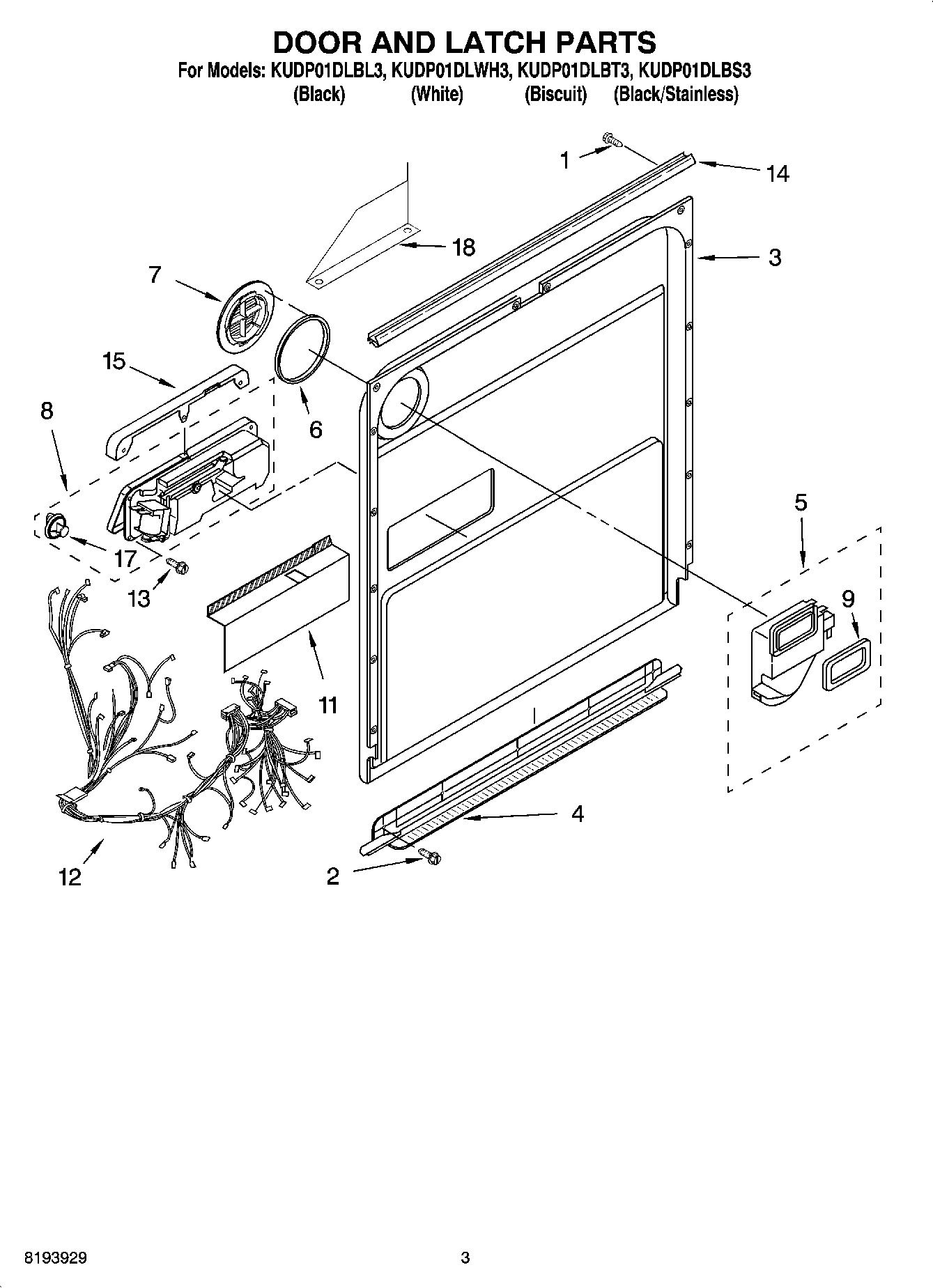03 - DOOR AND LATCH PARTS