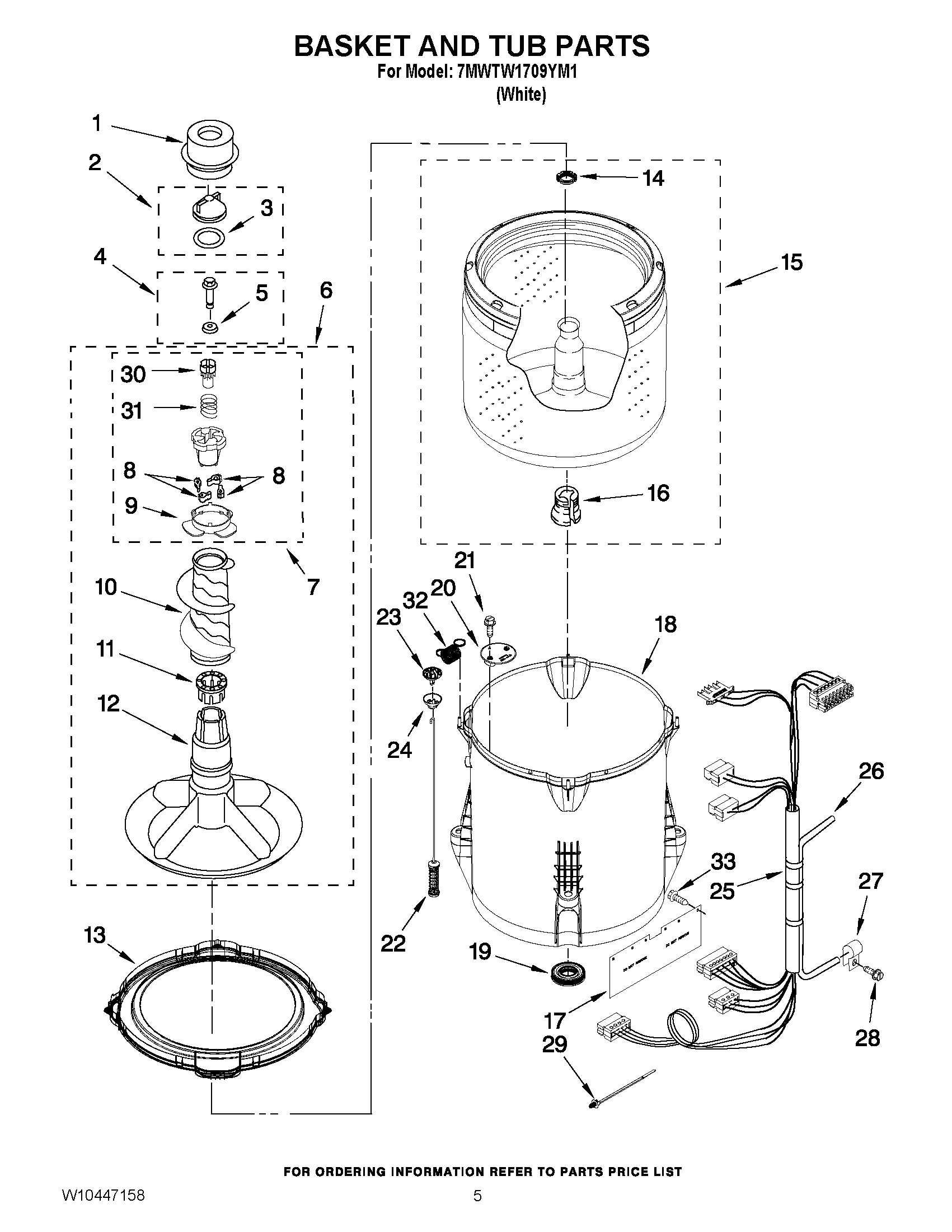 03 - BASKET AND TUB PARTS