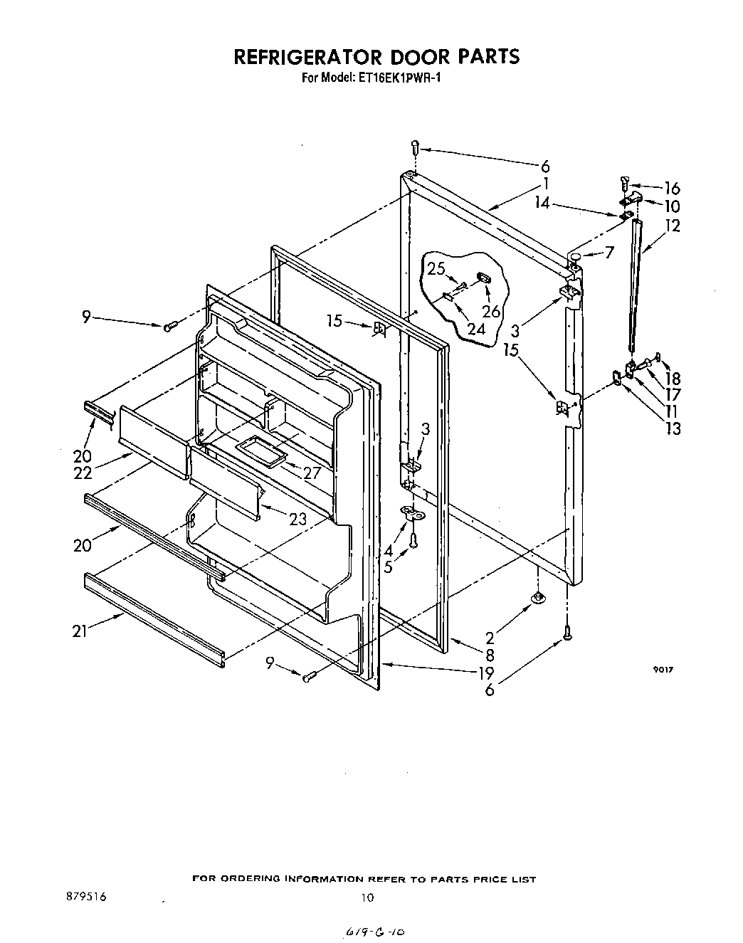 08 - REFRIGERATOR DOOR , NOT ILLUSTRATED