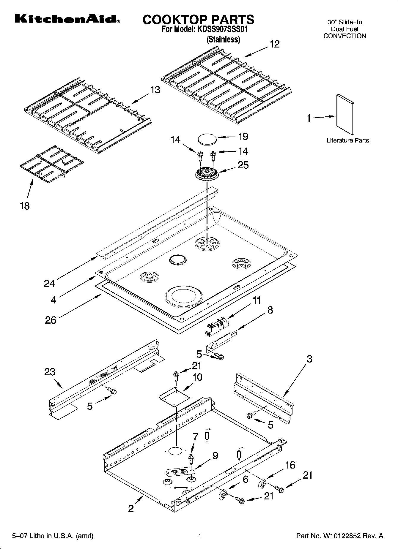 01 - COOKTOP PARTS