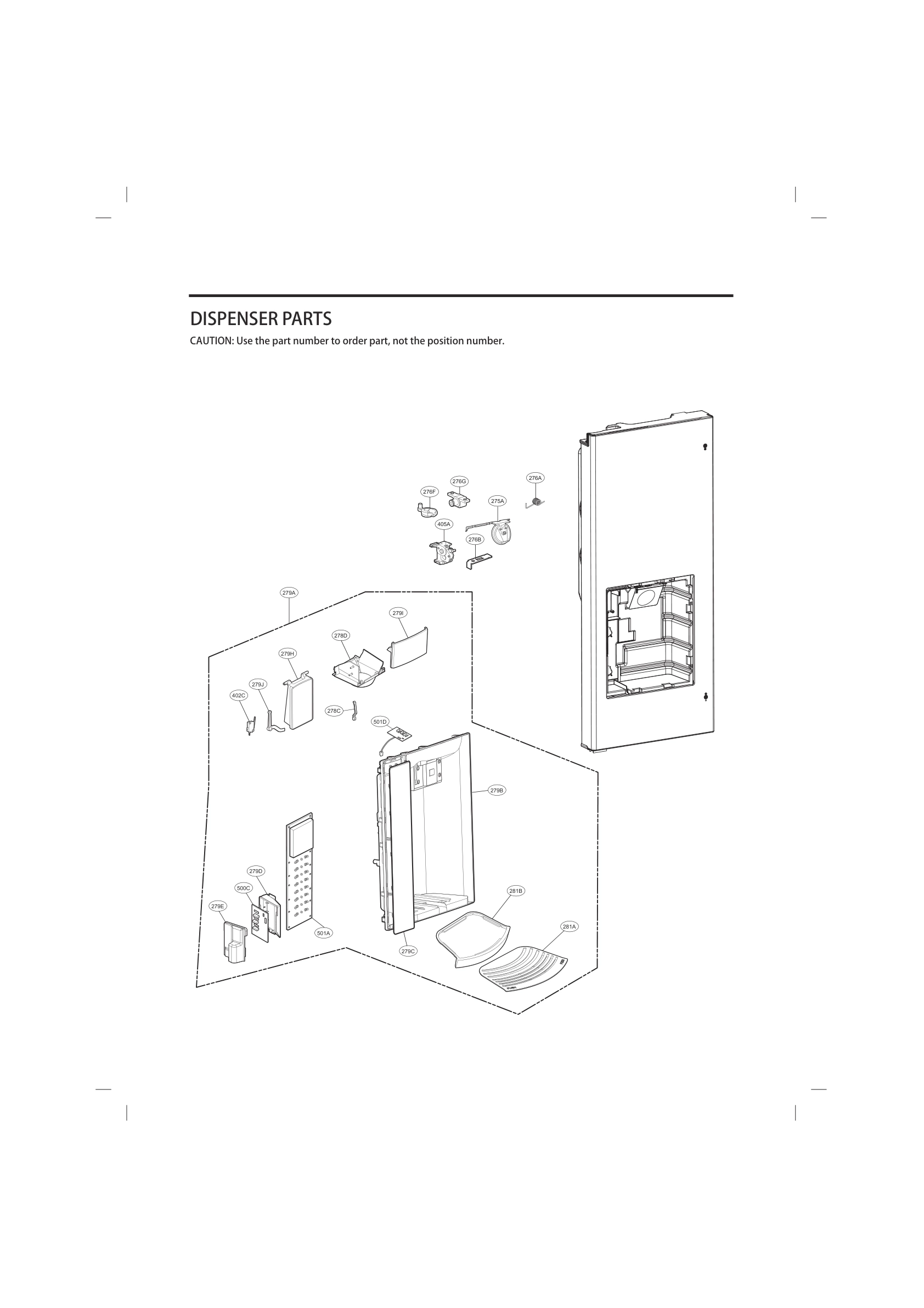 DISPENSER PARTS