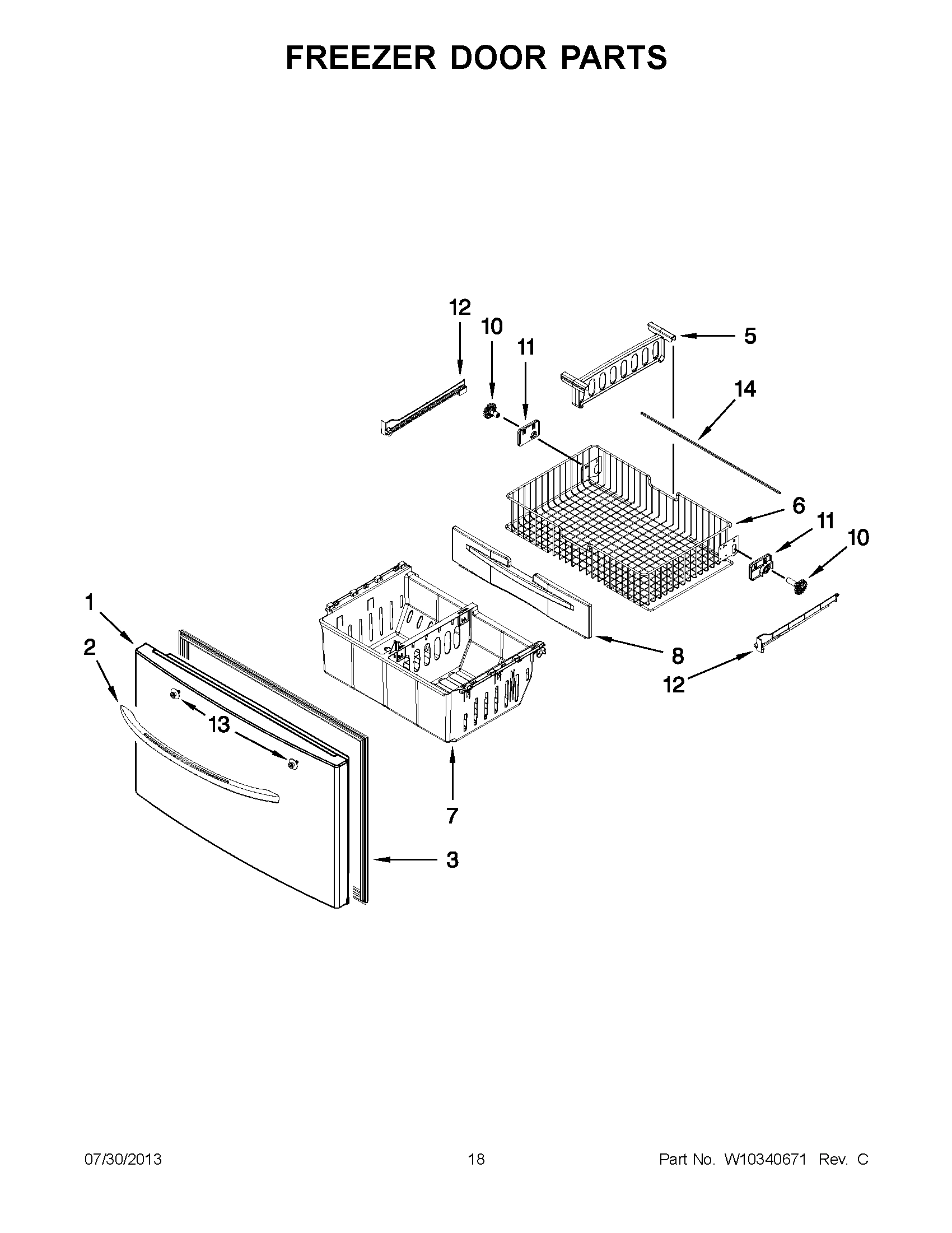 09 - FREEZER DOOR PARTS
