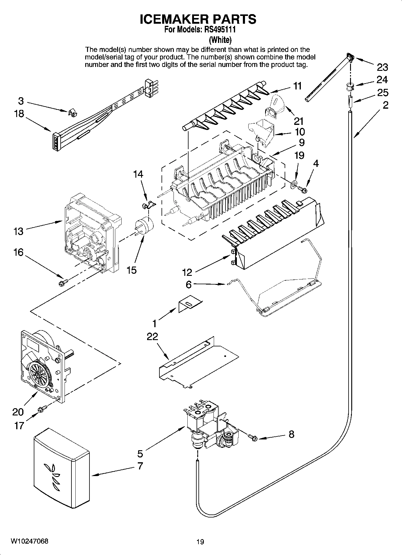 12 - ICEMAKER PARTS