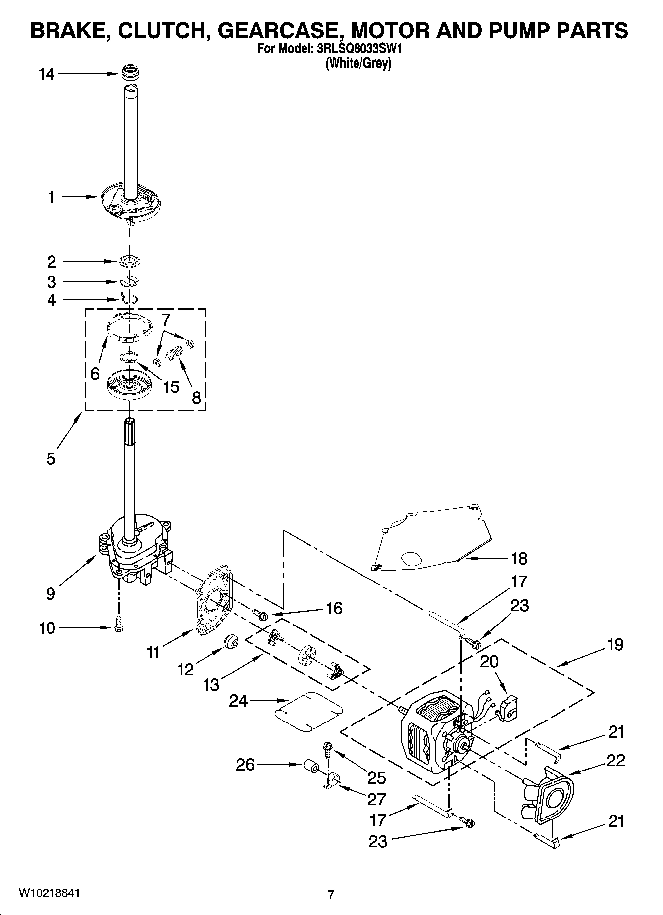 04 - BRAKE, CLUTCH, GEARCASE, MOTOR AND PUMP PARTS