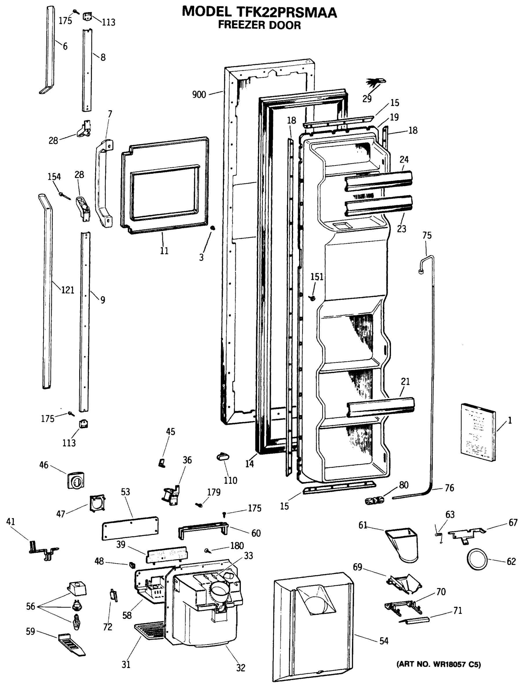 FREEZER DOOR
