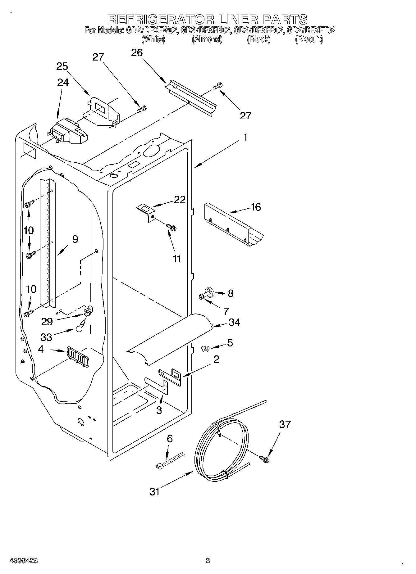 02 - REFRIGERATOR LINER