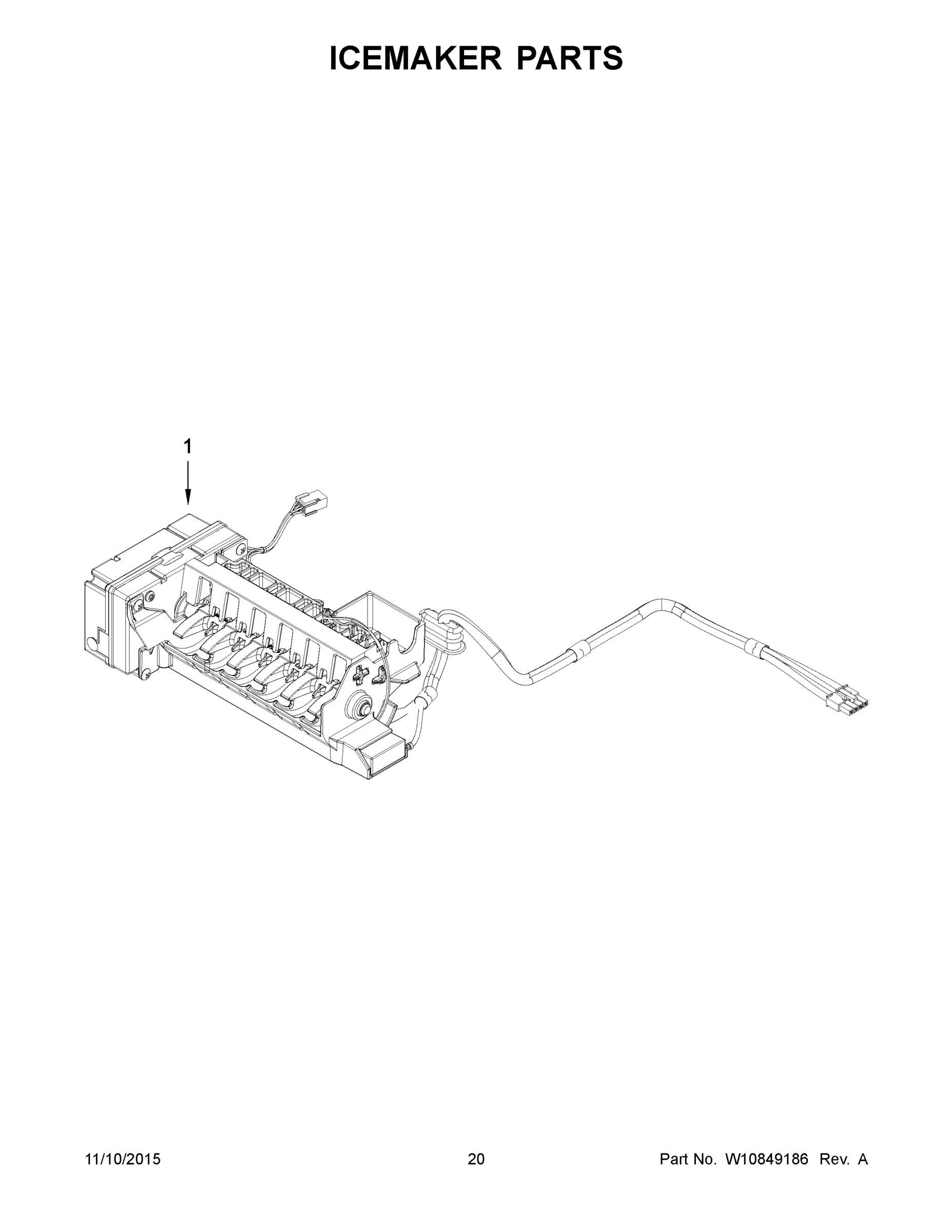 11 - ICEMAKER PARTS