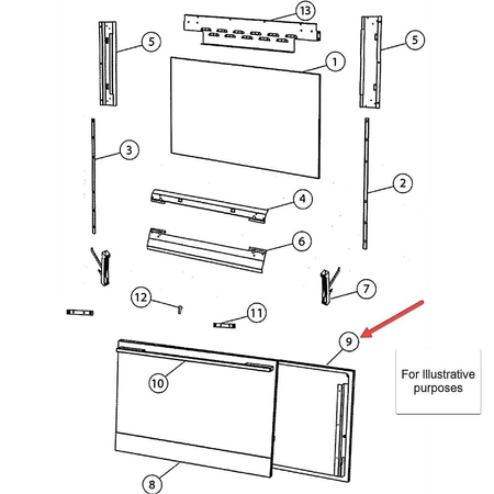 547310 Fisher & Paykel Door Frame Kit OB76/30