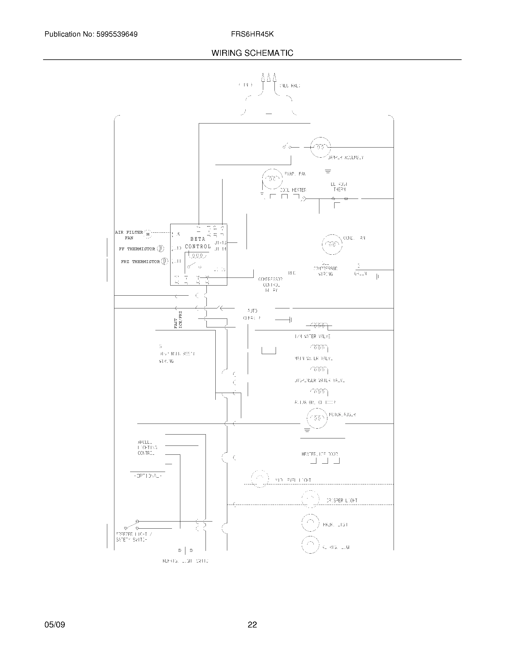 22 - WIRING SCHEMATIC