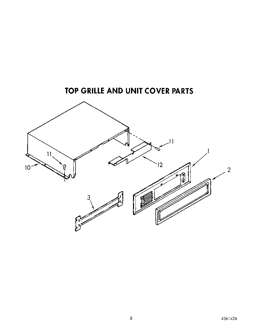 04 - TOP GRILLE AND UNIT COVER