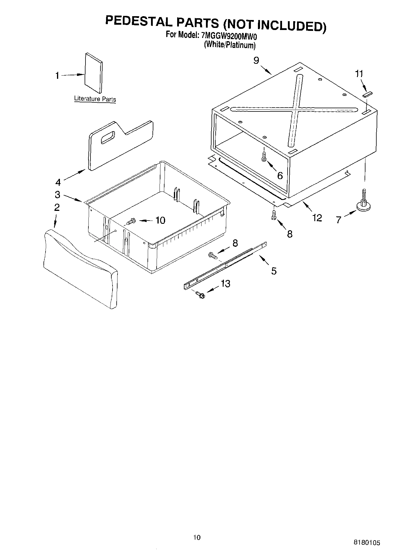 06 - PEDESTAL PARTS (NOT INCLUDED)
