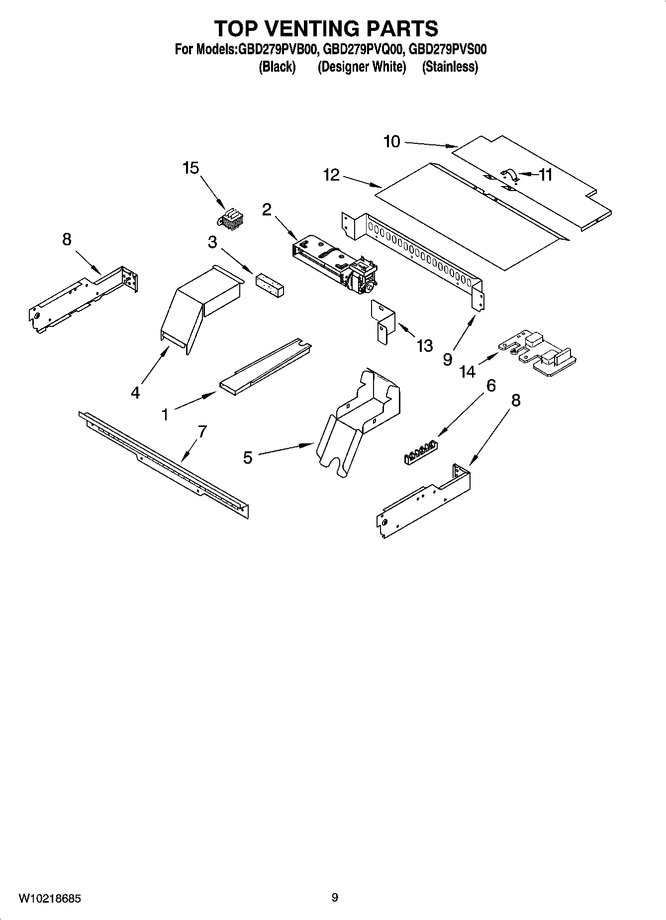 07 - TOP VENTING PARTS, OPTIONAL PARTS