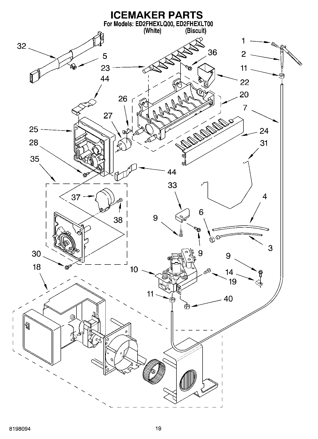 12 - ICE MAKER, OPTIONAL