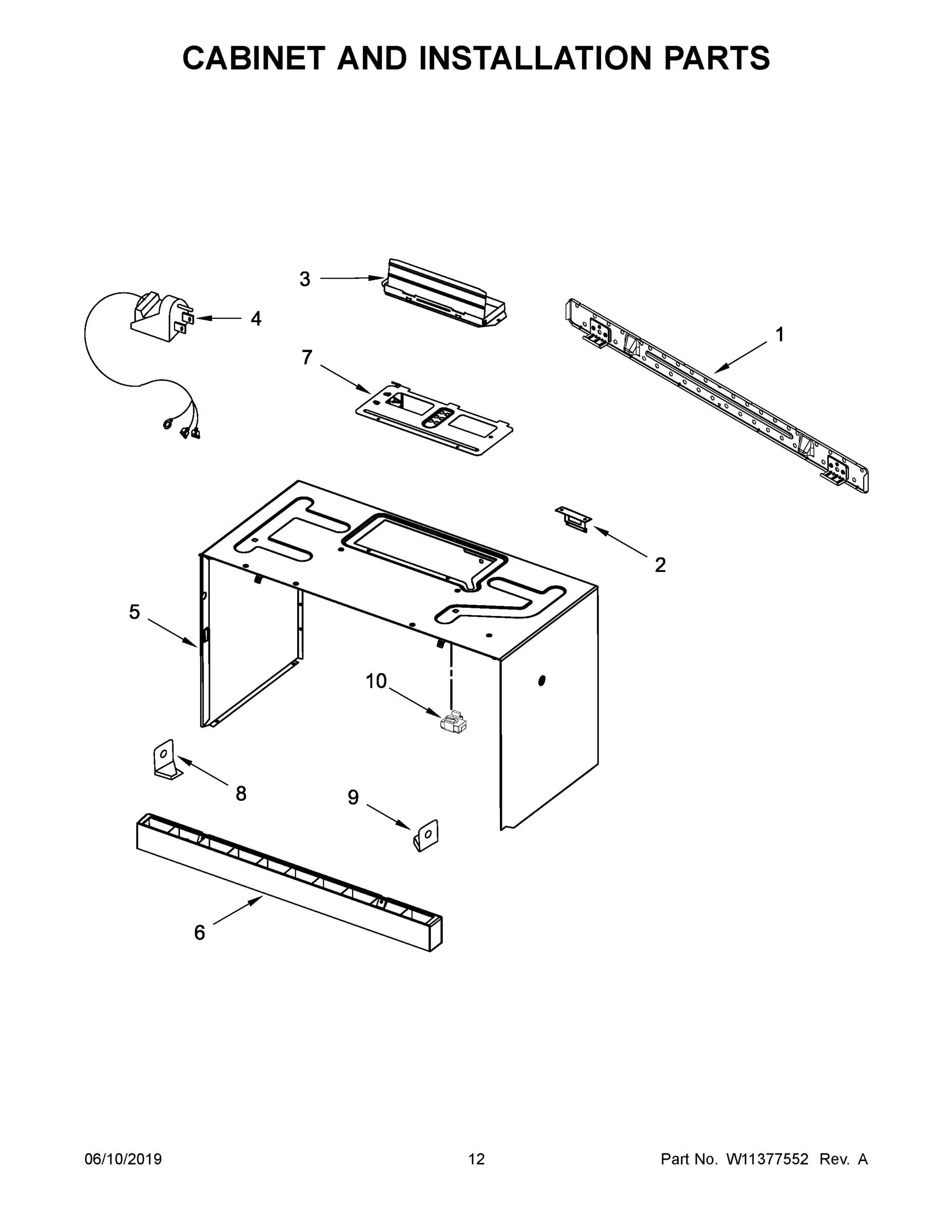 07 - CABINET AND INSTALLATION PARTS