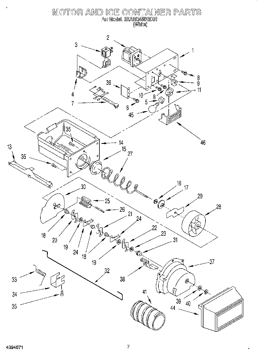 04 - MOTOR AND ICE CONTAINER