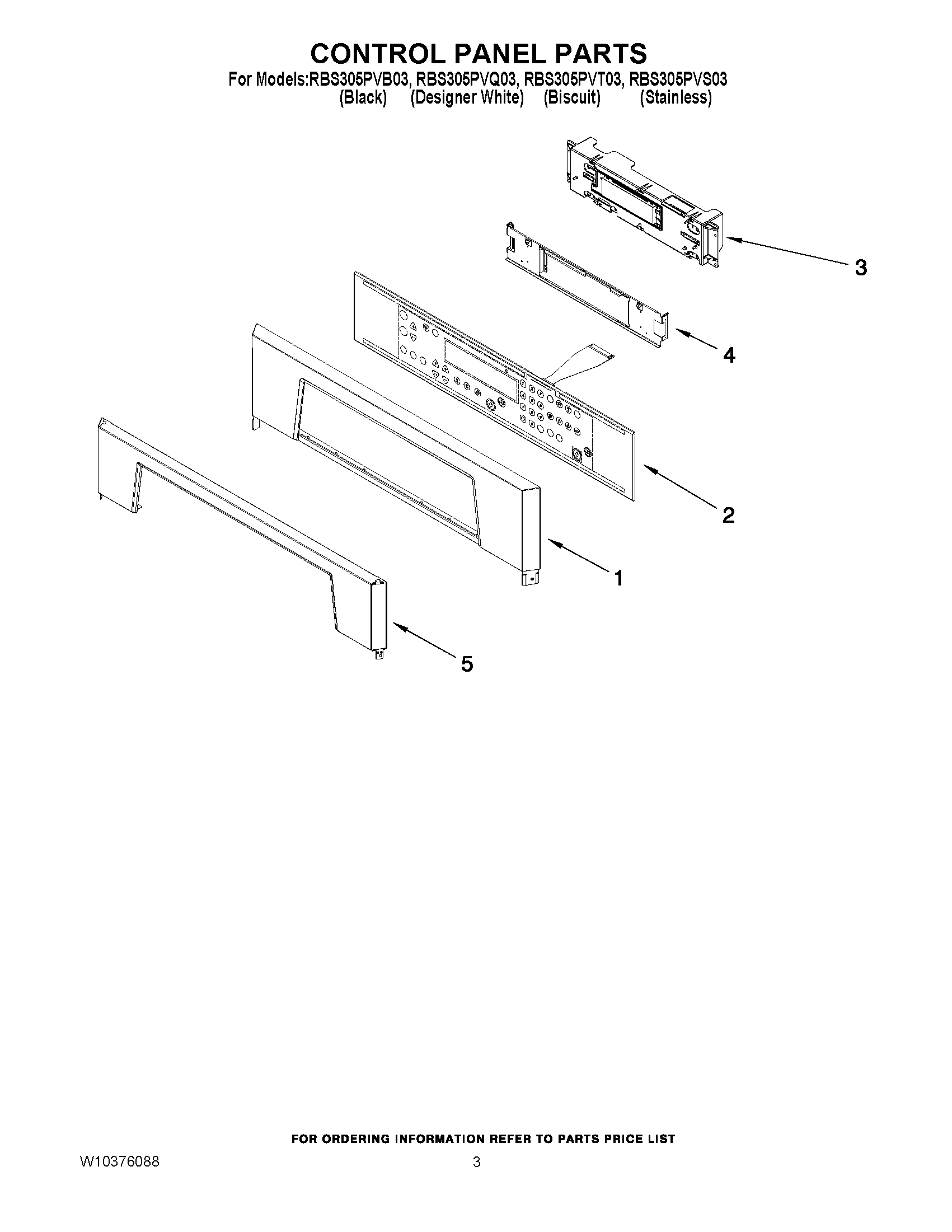 02 - CONTROL PANEL PARTS