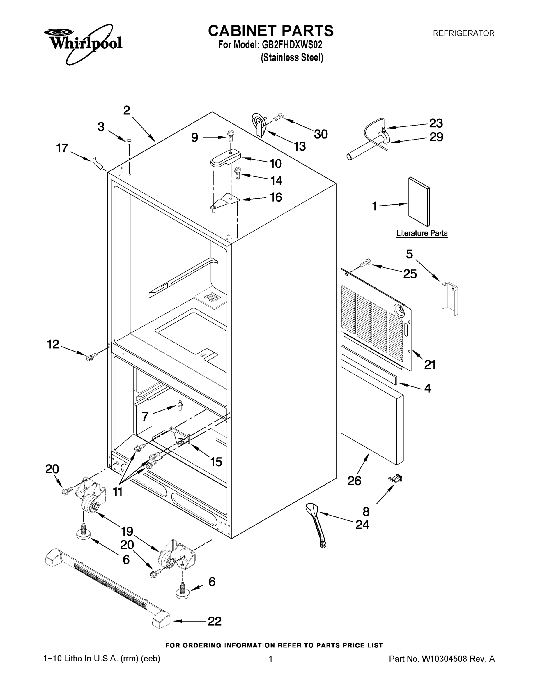 01 - CABINET PARTS