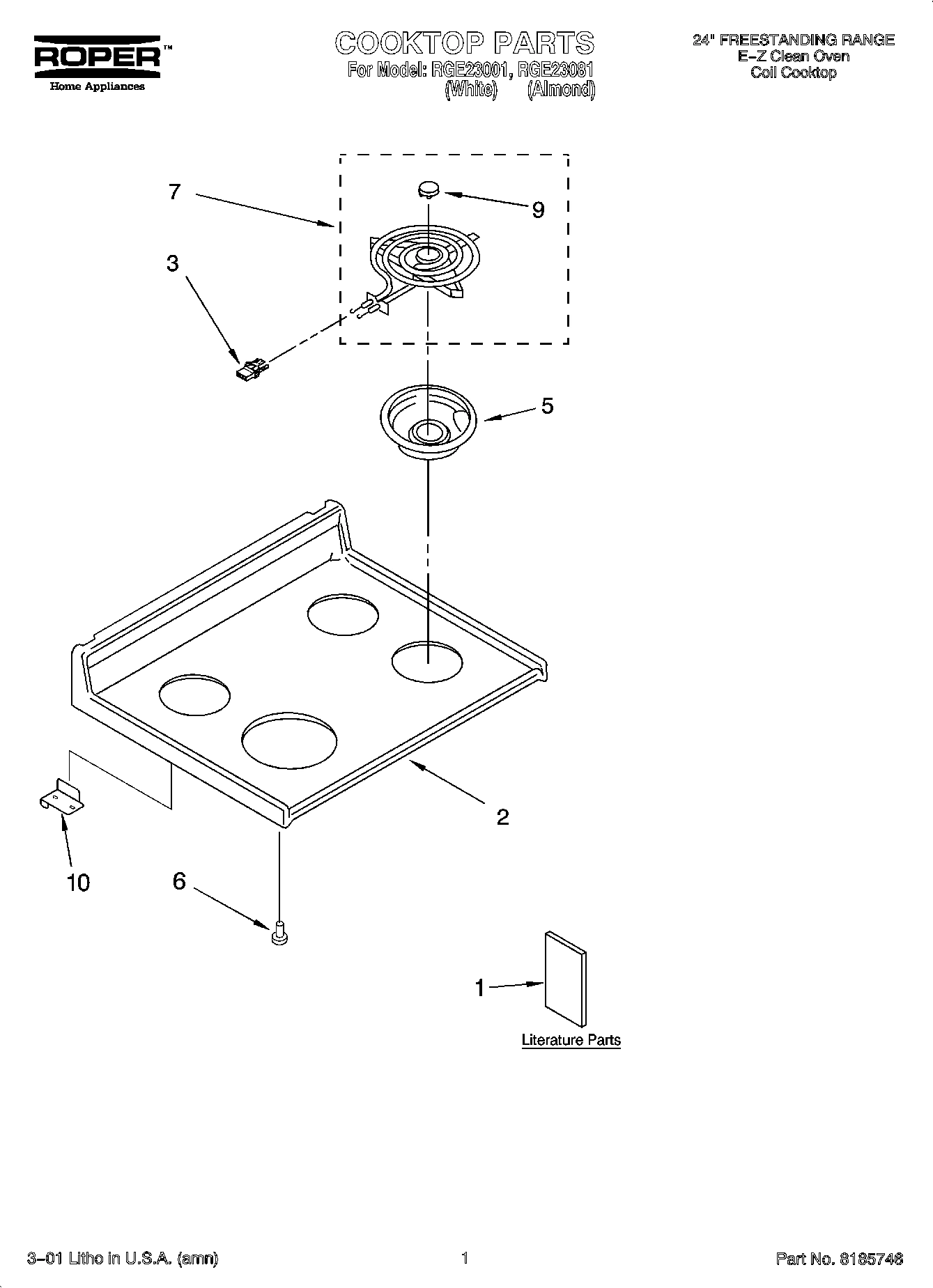 01 - COOKTOP PARTS