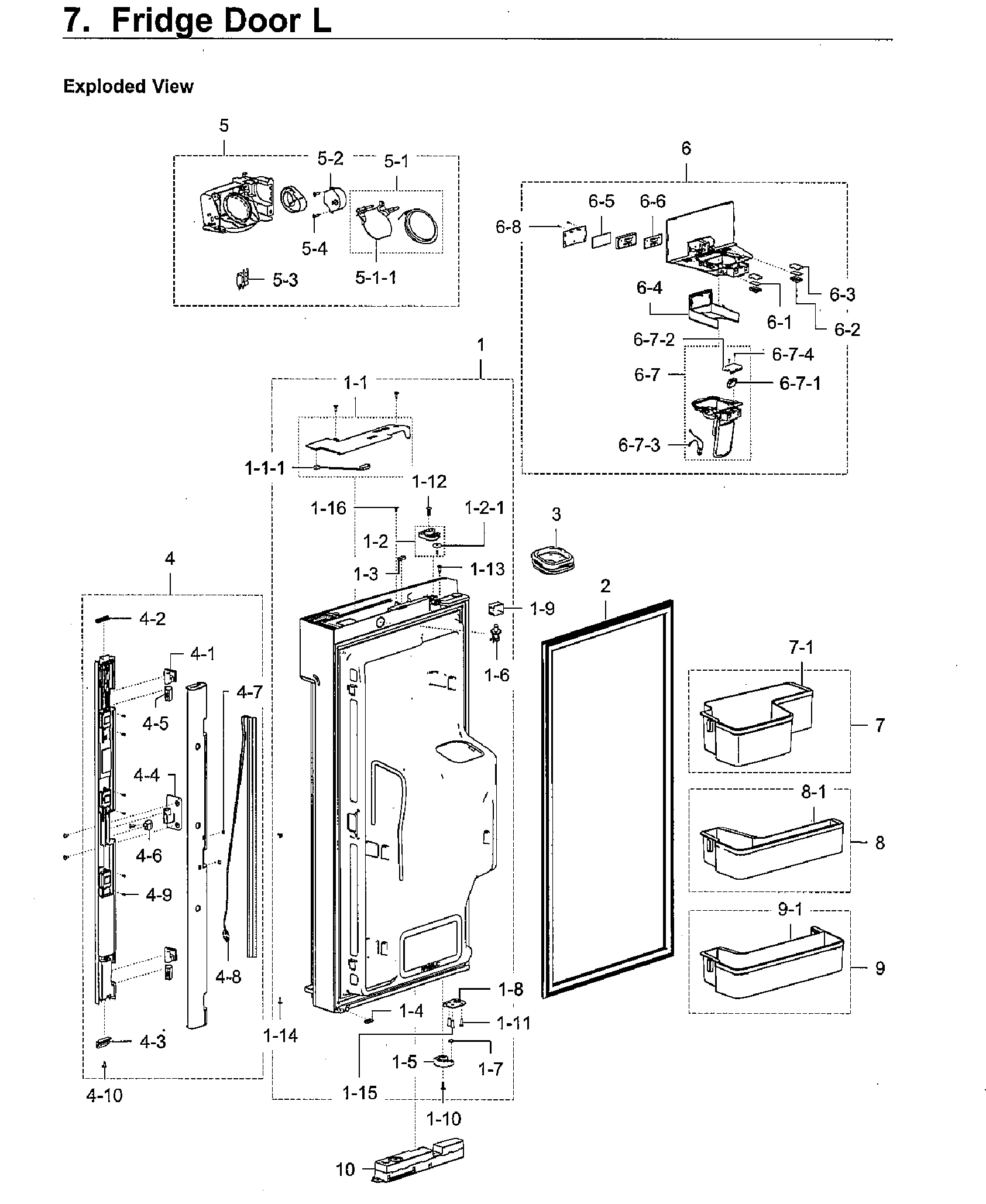FRIDGE DOOR LT