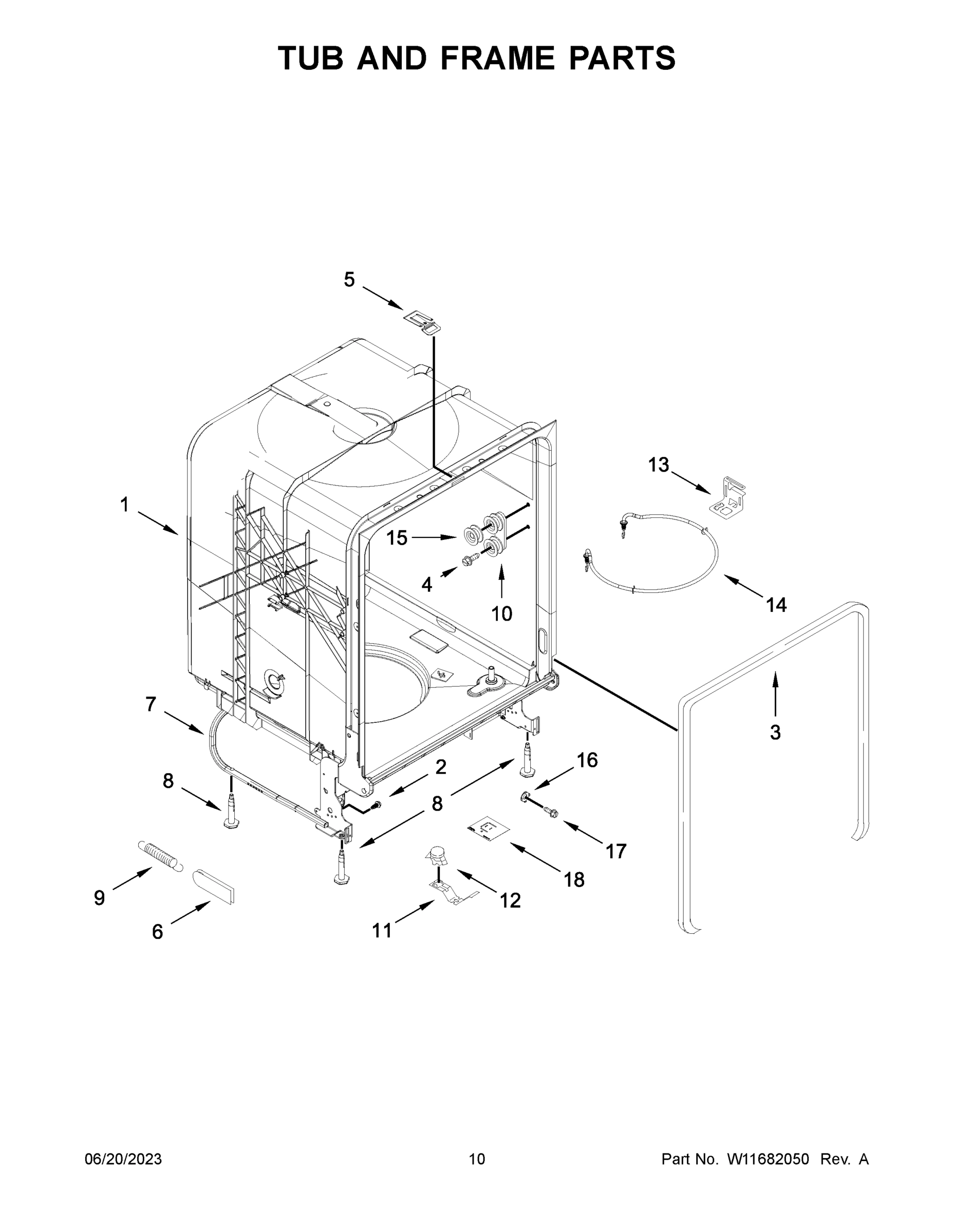 06 - TUB AND FRAME PARTS