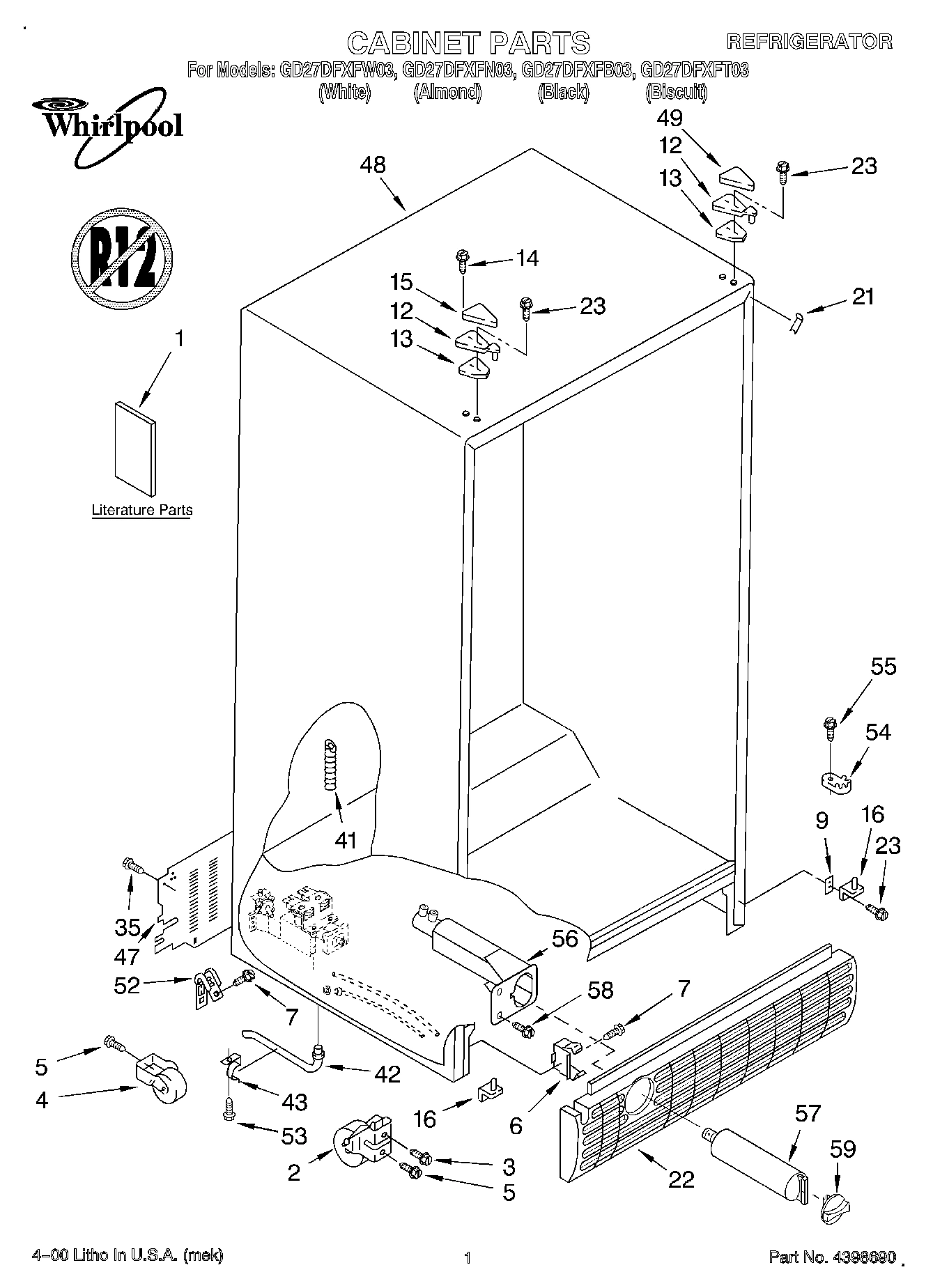 01 - CABINET, LITERATURE