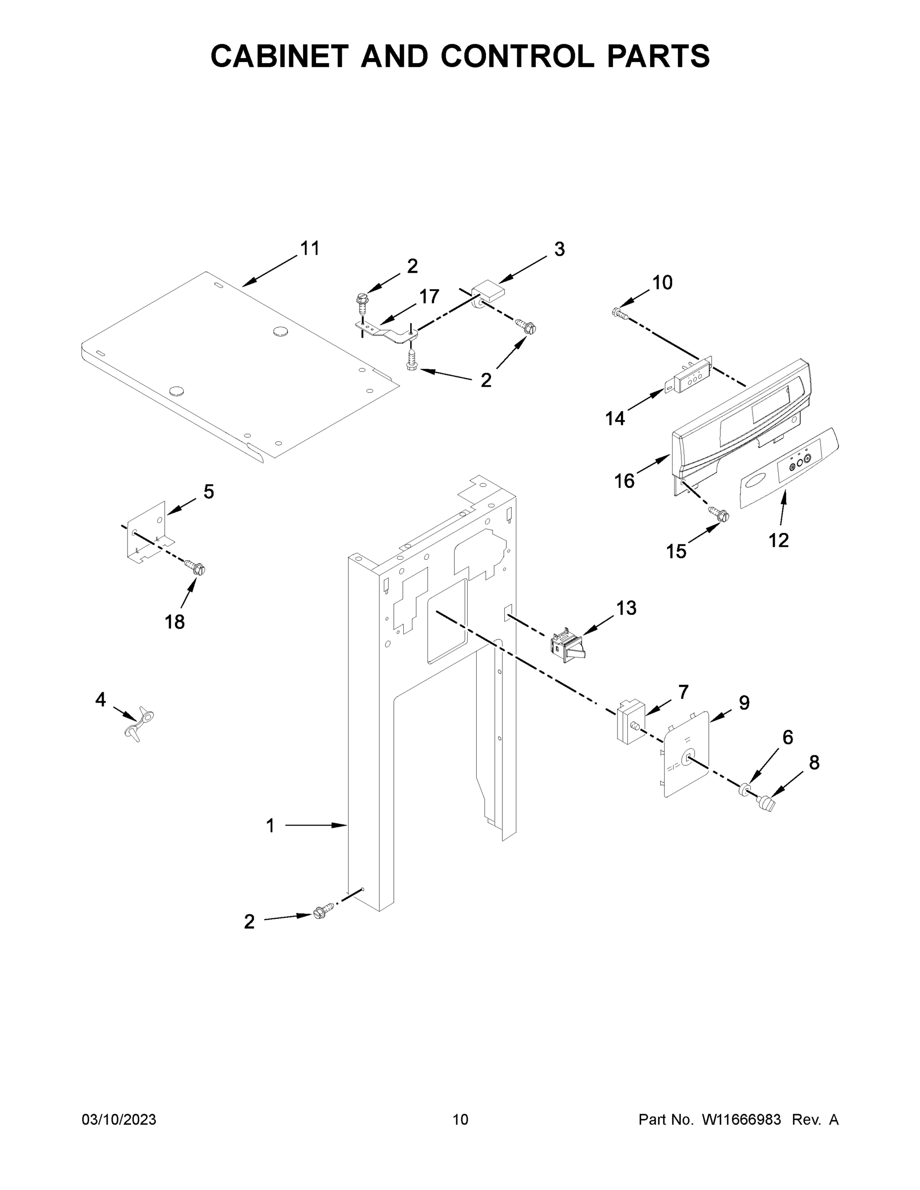 06 - CABINET AND CONTROL PARTS