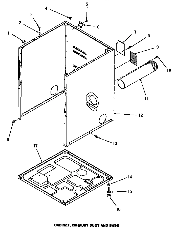 02 - CABINET, EXHAUST DUCT & BASE
