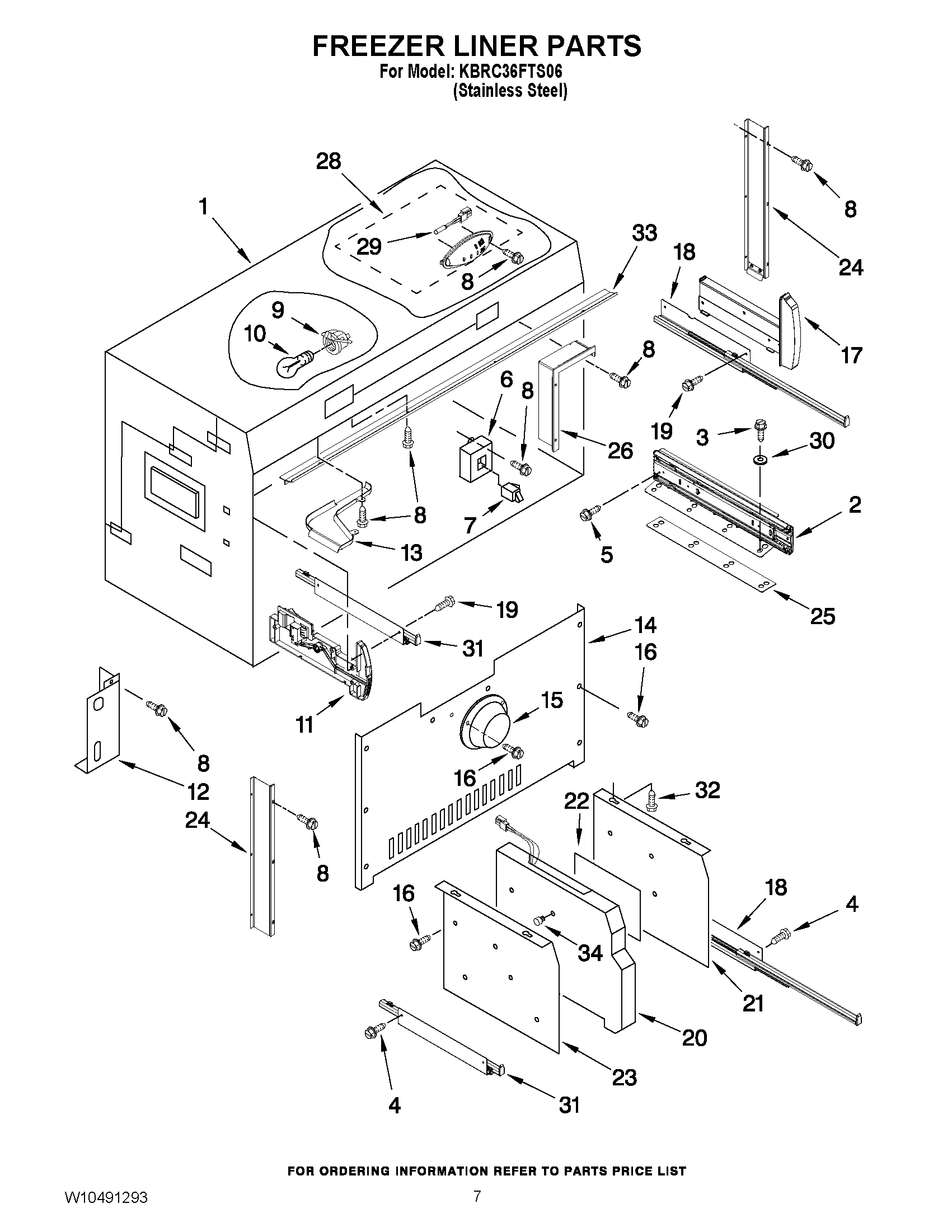 05 - FREEZER LINER PARTS