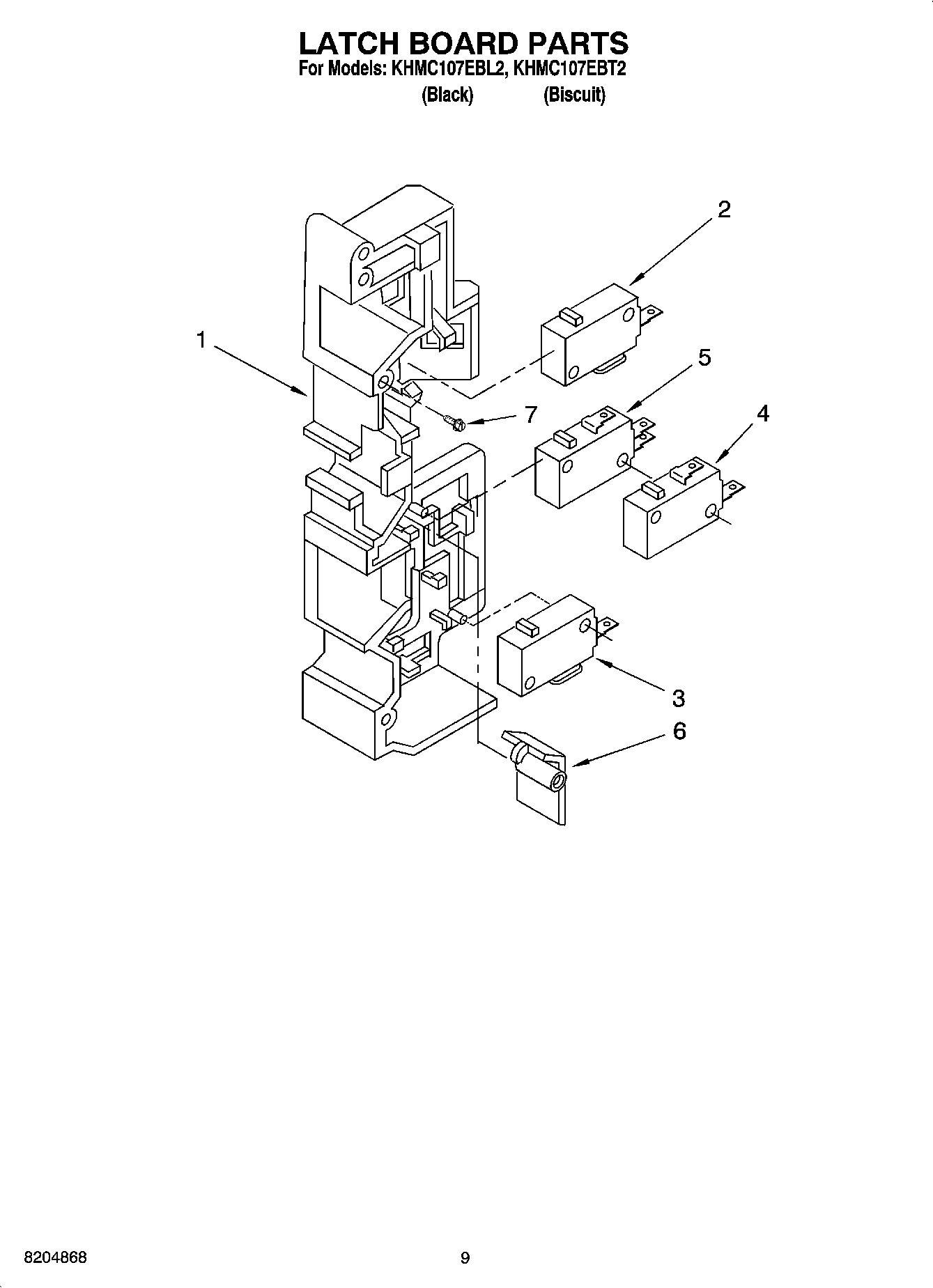07 - LATCH BOARD PARTS