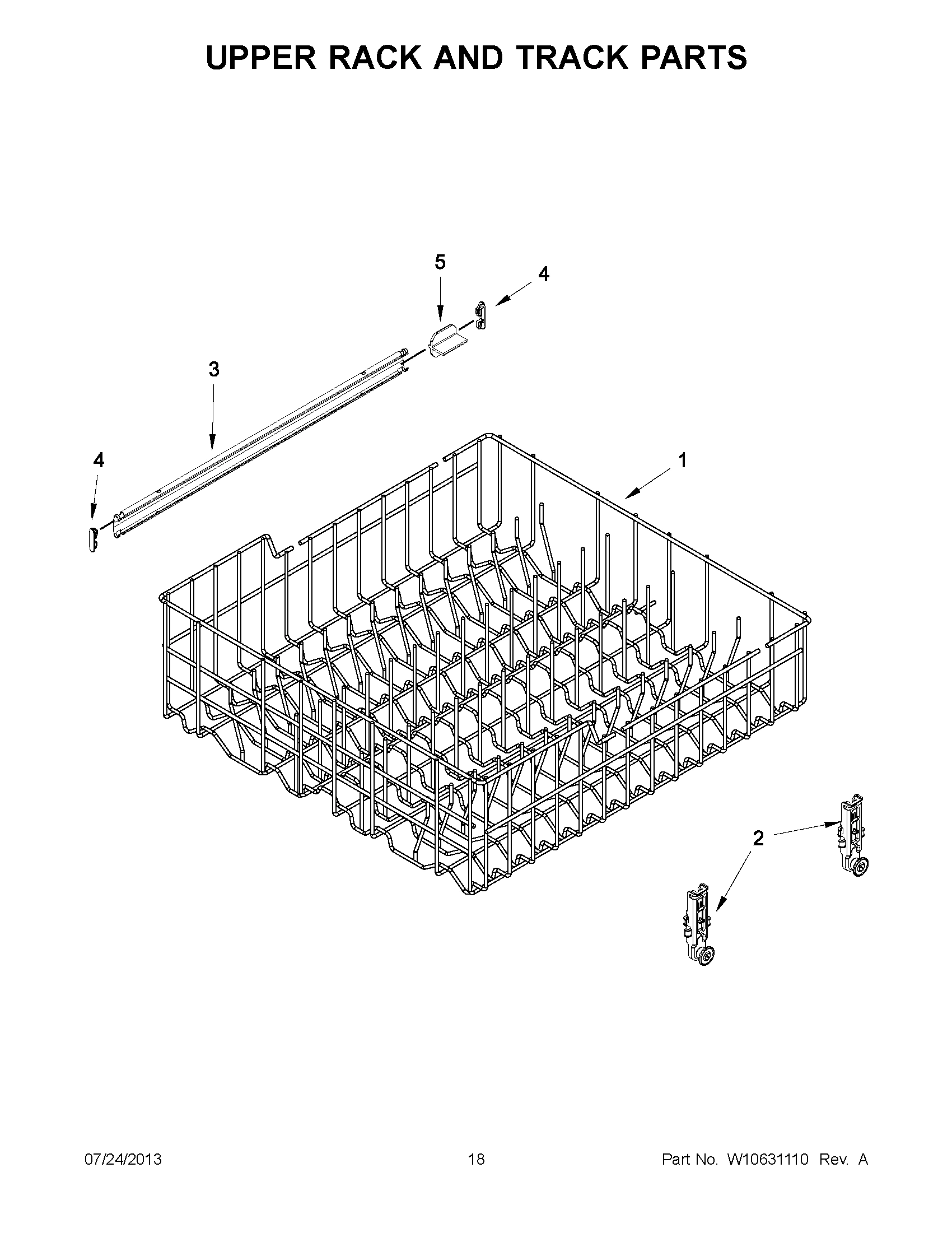 09 - UPPER RACK AND TRACK PARTS
