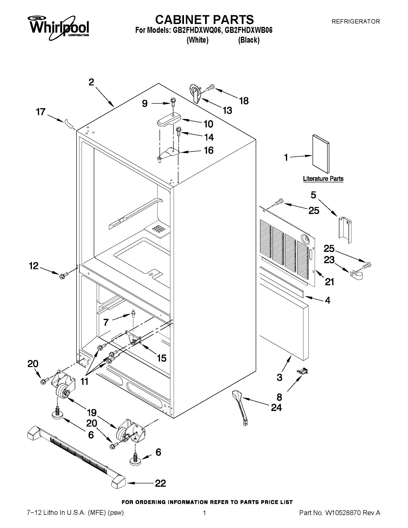 01 - CABINET PARTS