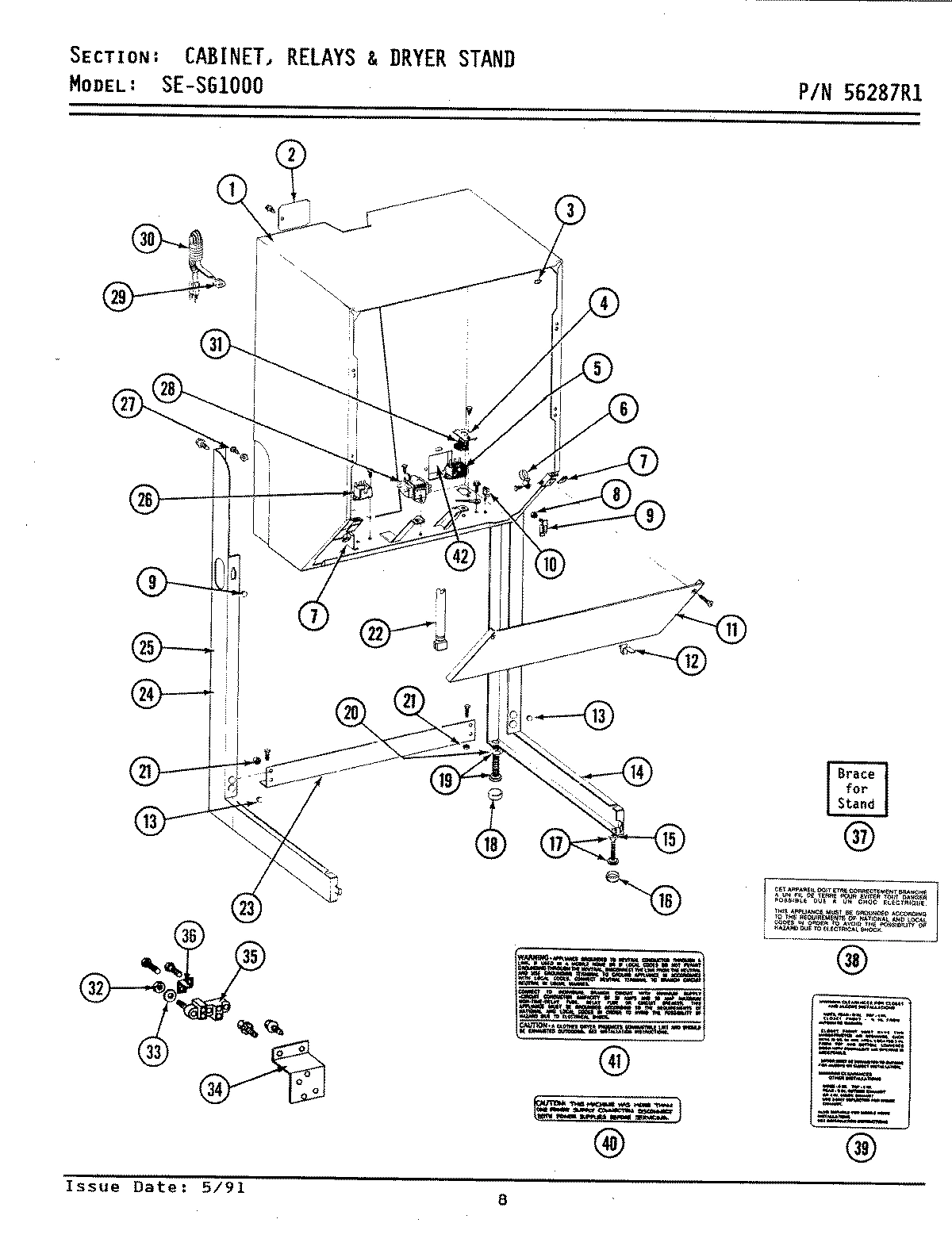04 - CABINET, RELAYS & DRYER STAND