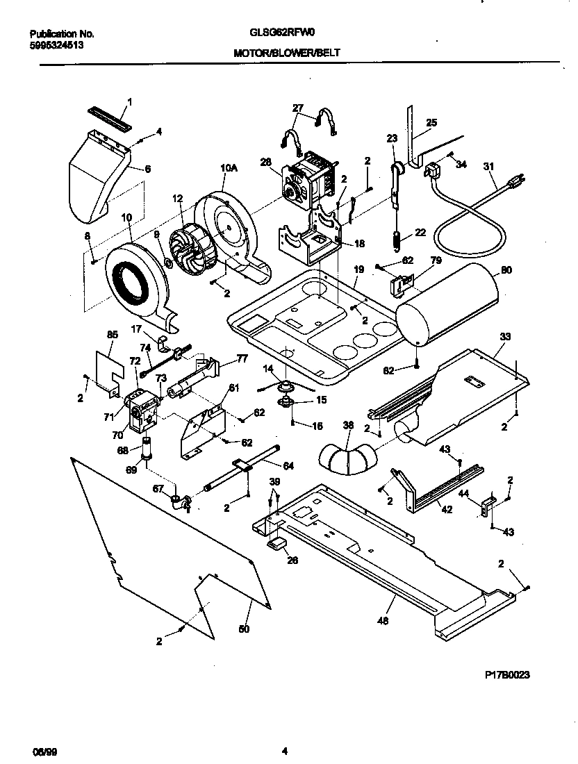 03 - P17B0023 DRY MTR,BELT