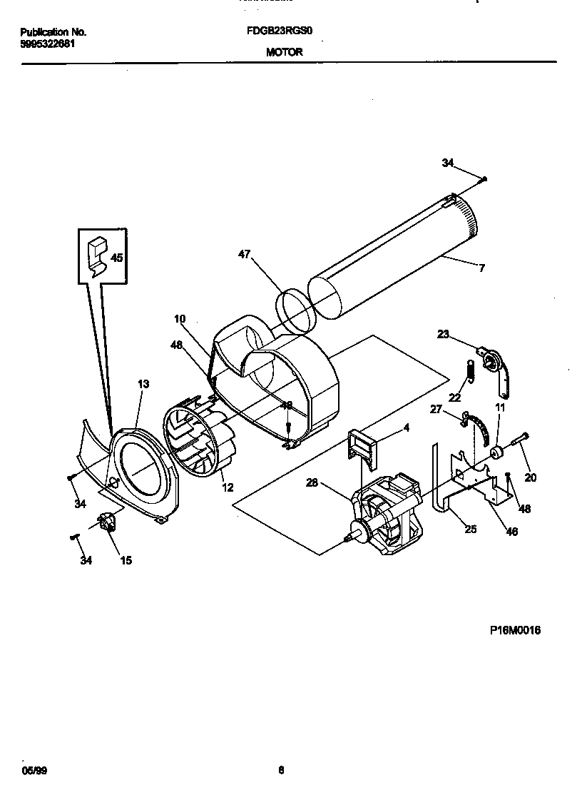 05 - P16M0016 MOTOR,BLOWER