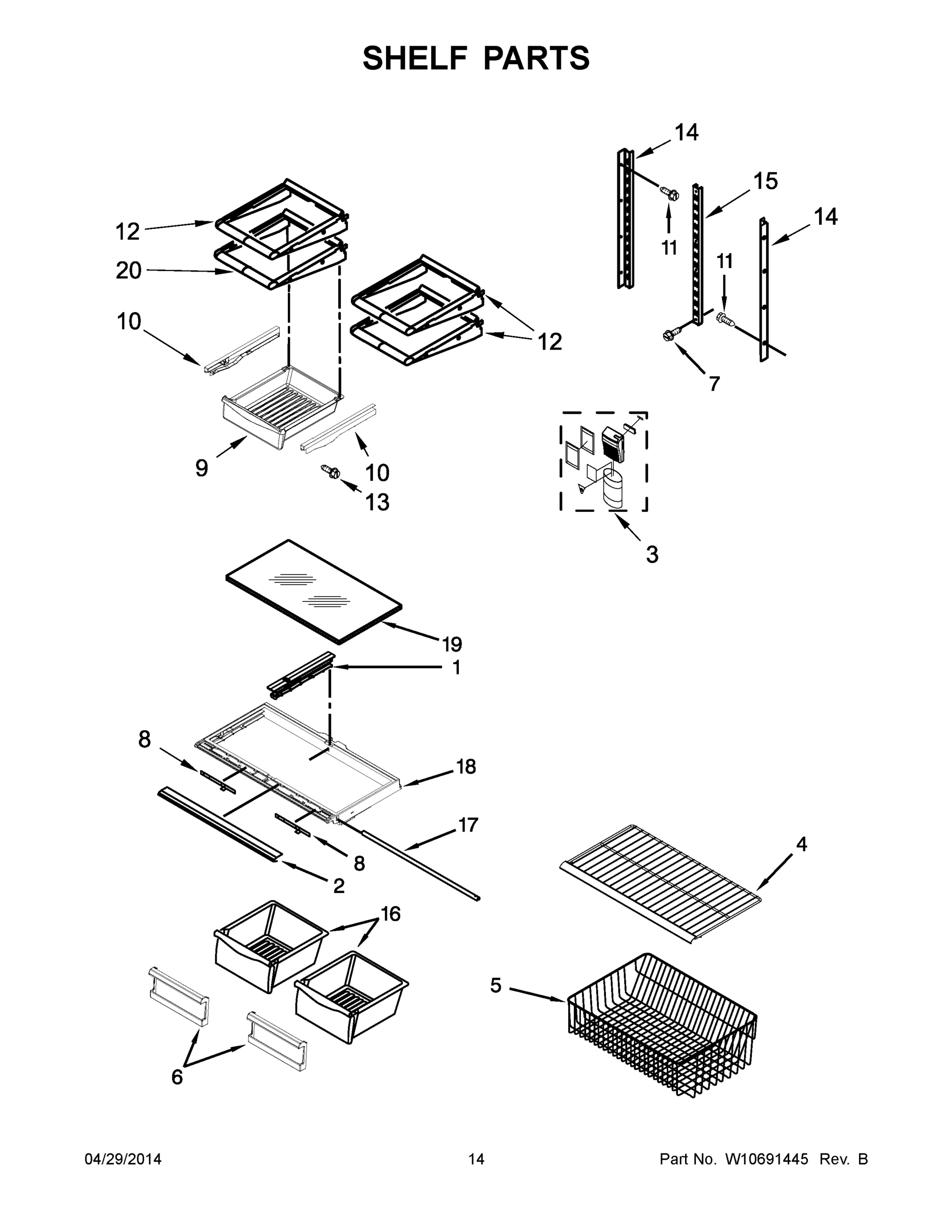 08 - SHELF PARTS