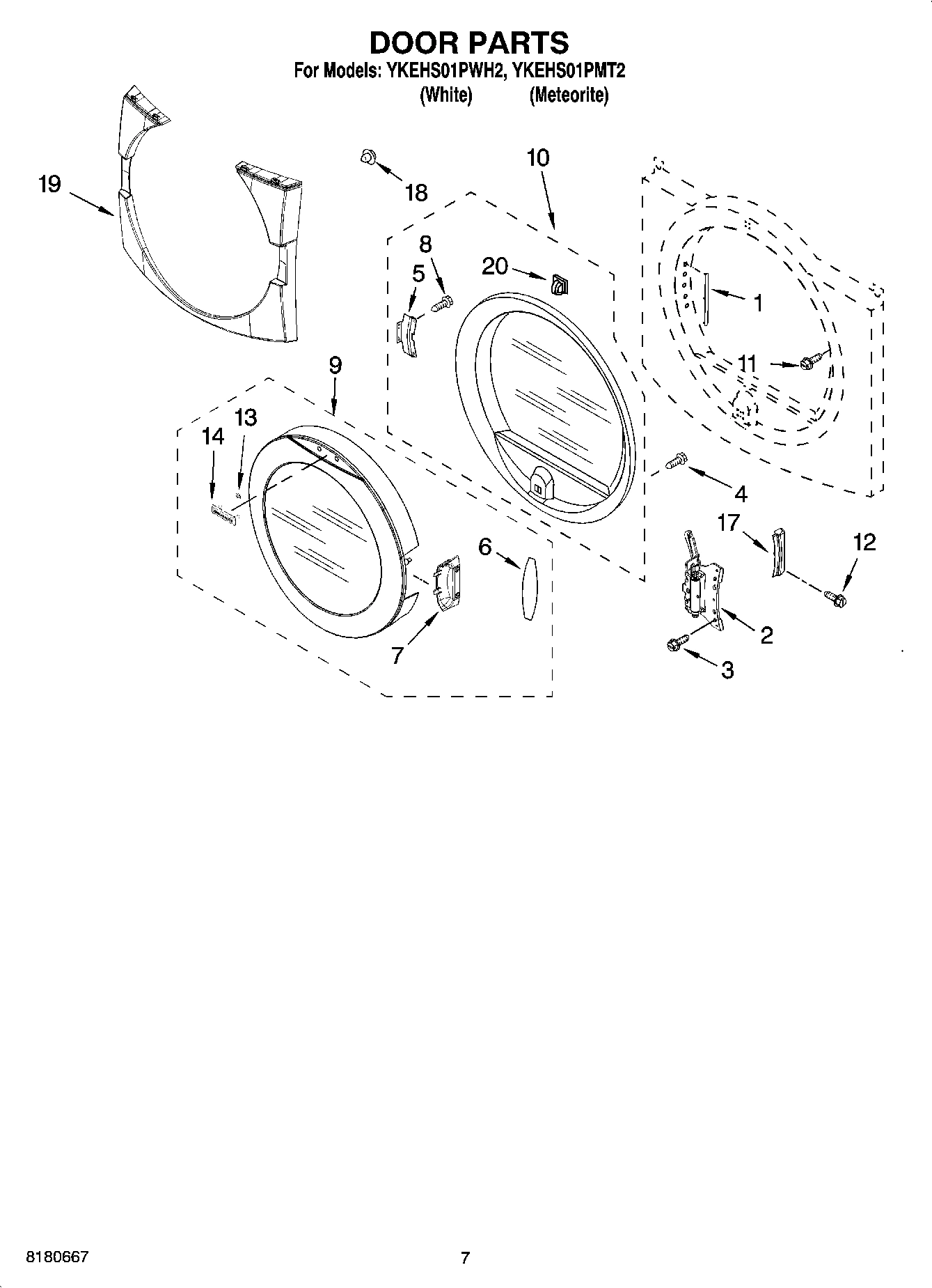 04 - DOOR PARTS, OPTIONAL PARTS (NOT INCLUDED)