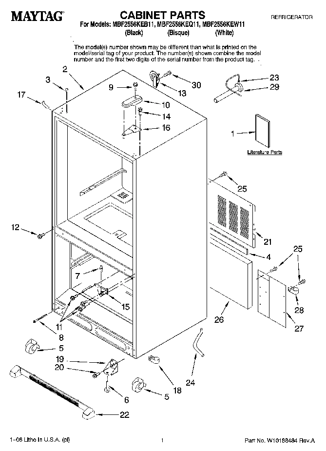 01 - CABINET PARTS