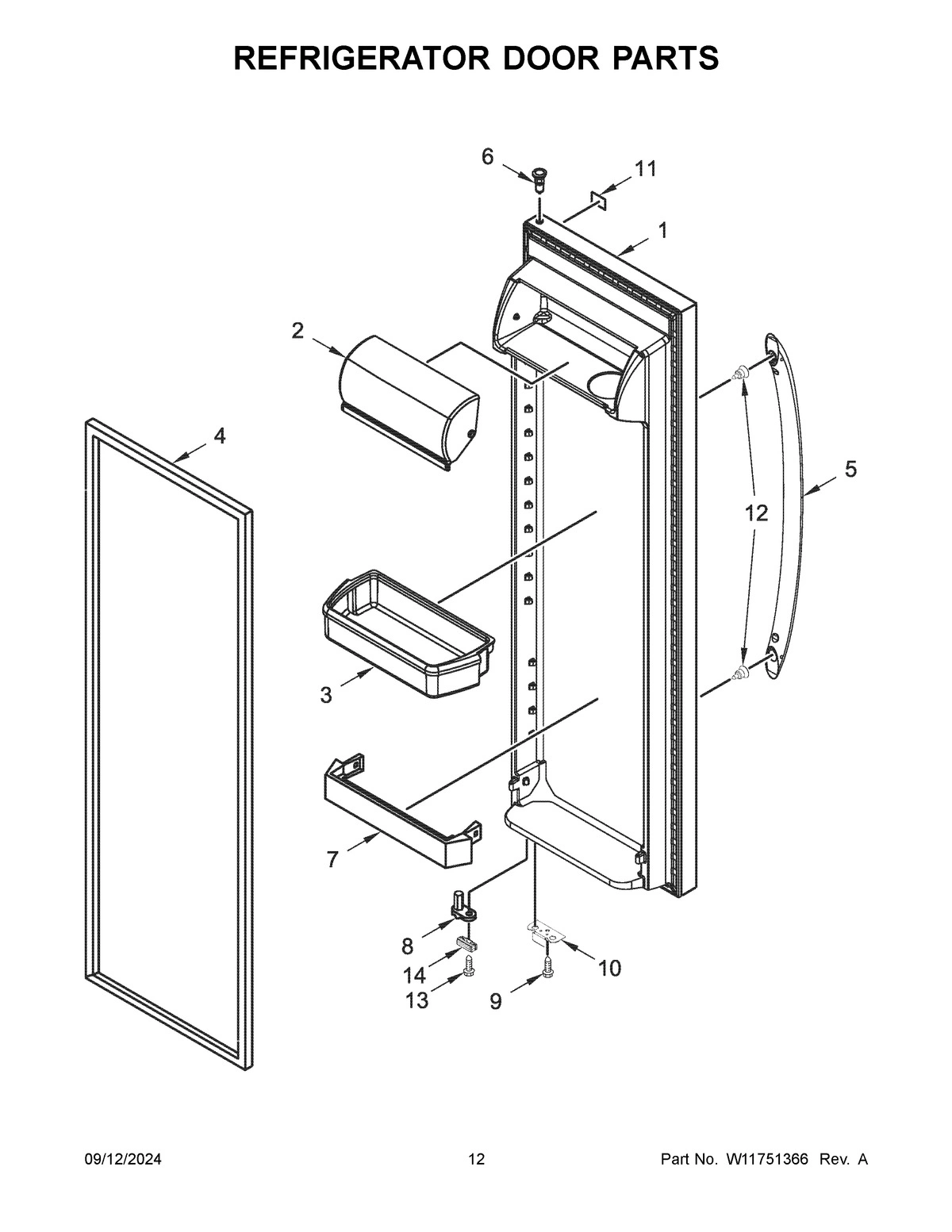 07 - REFRIGERATOR DOOR PARTS