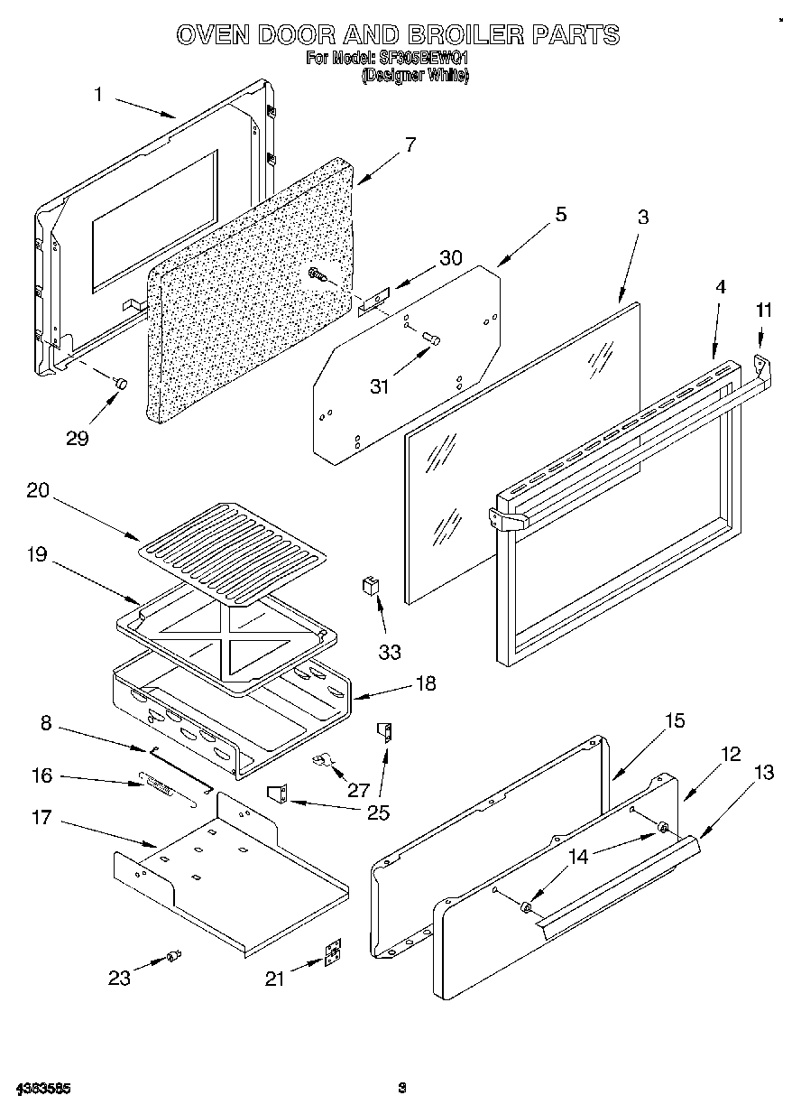 02 - OVEN DOOR AND BROILER