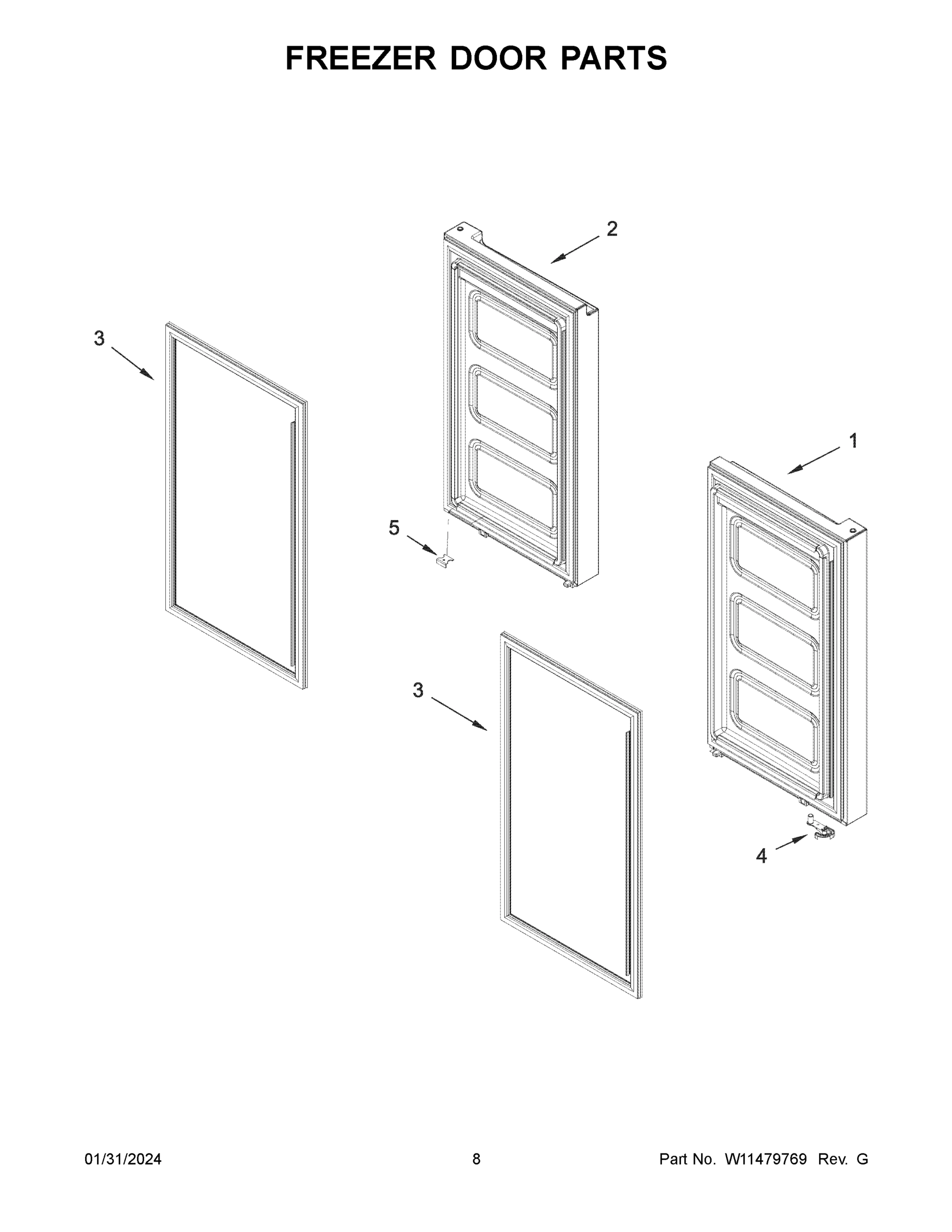 05 - FREEZER DOOR PARTS