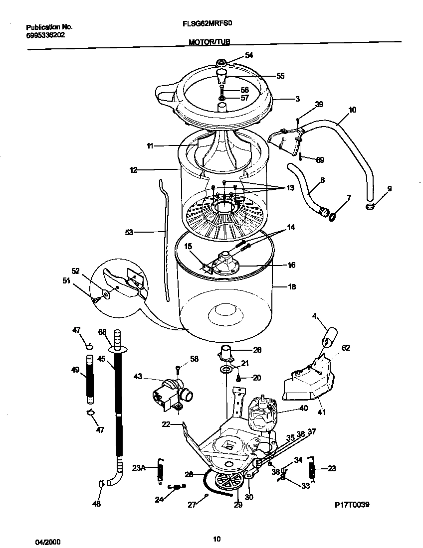 06 - P17T0039 WSHR MTR,HOSE