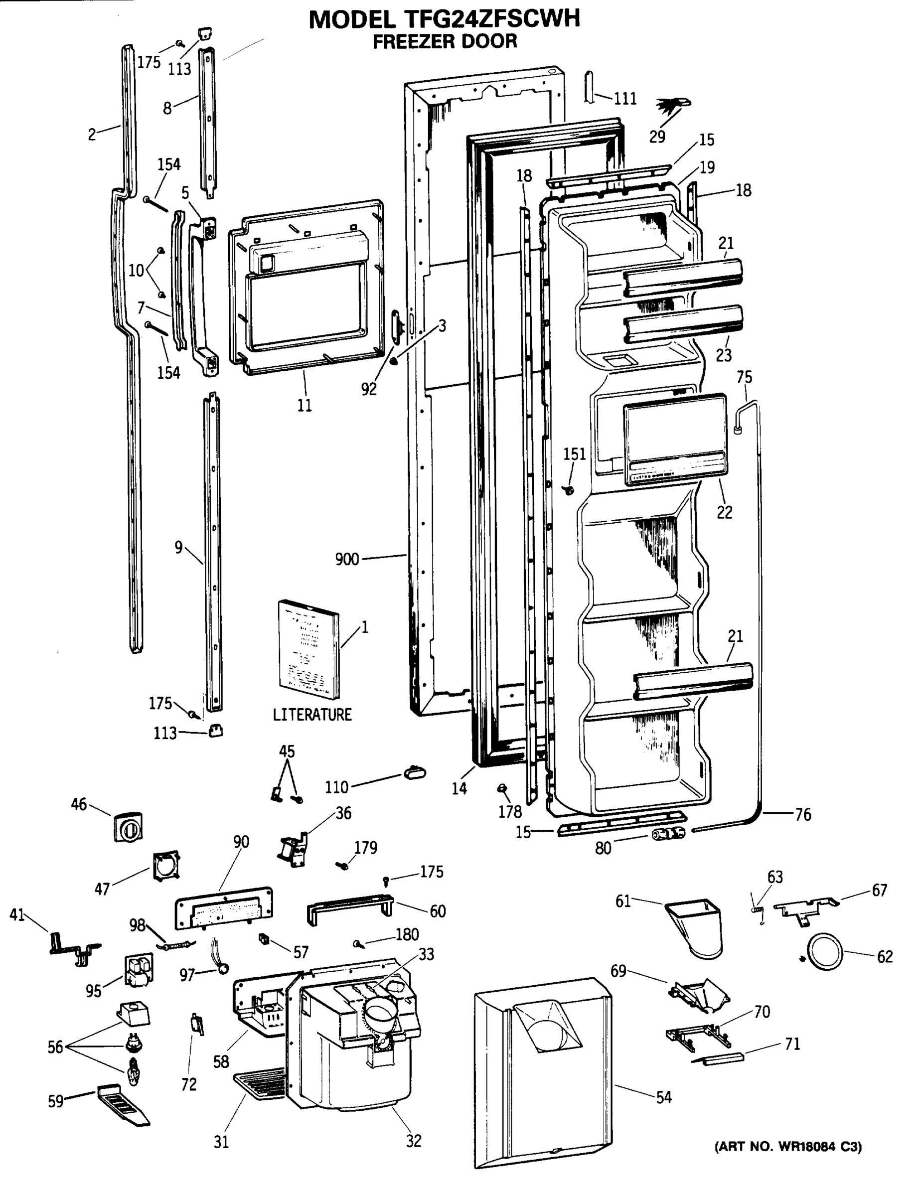 FREEZER DOOR