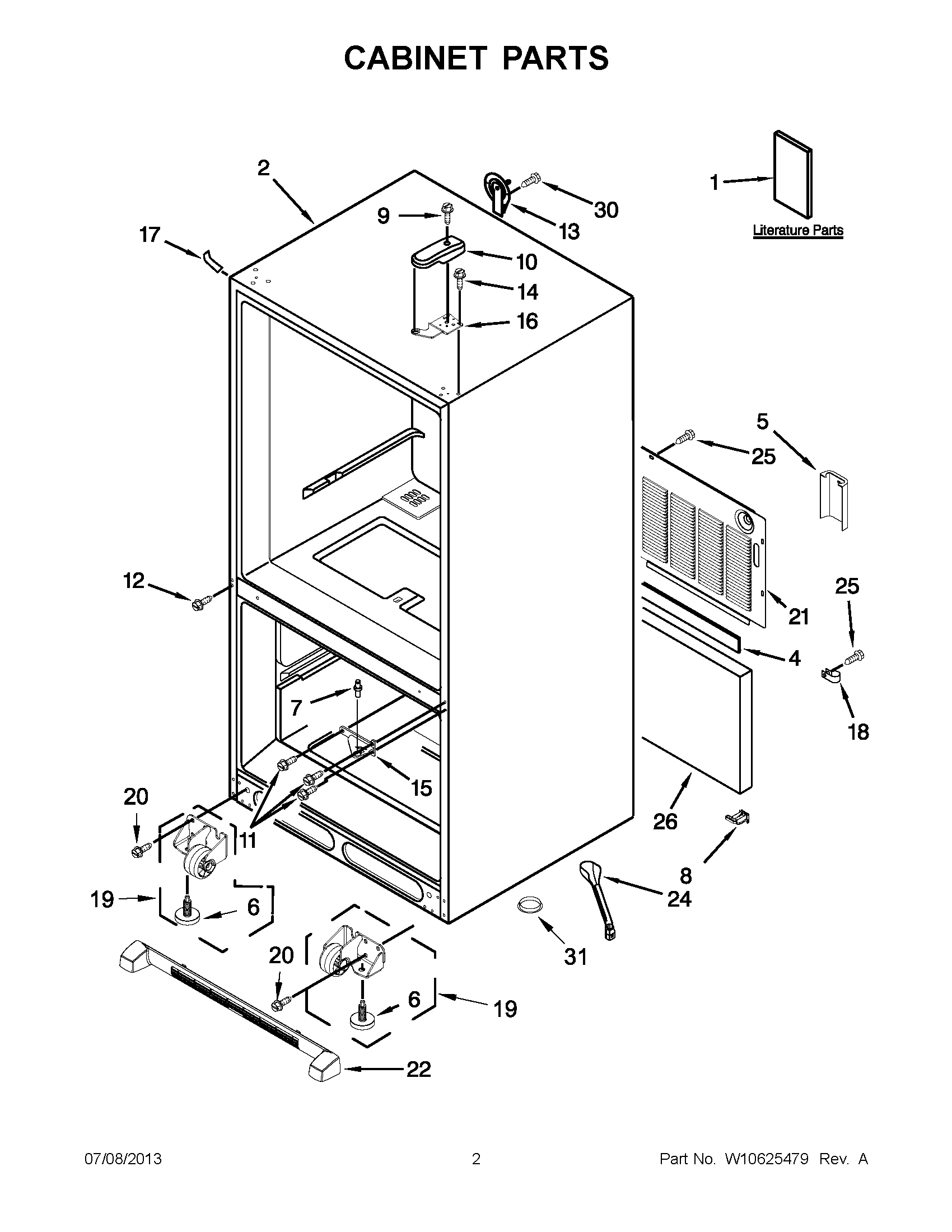 01 - CABINET PARTS