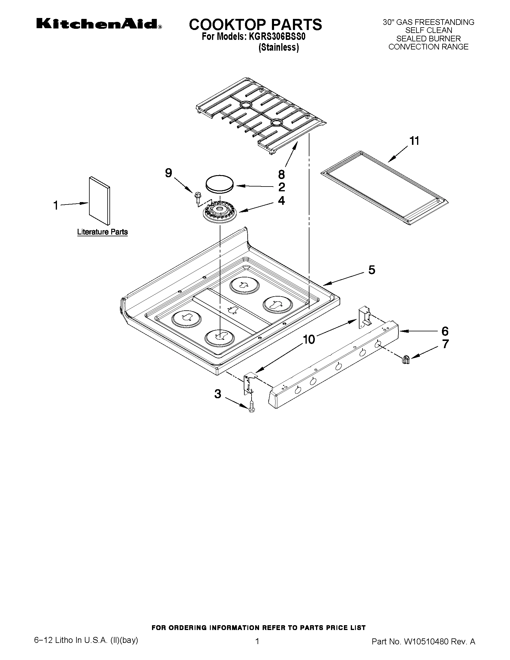 01 - COOKTOP PARTS