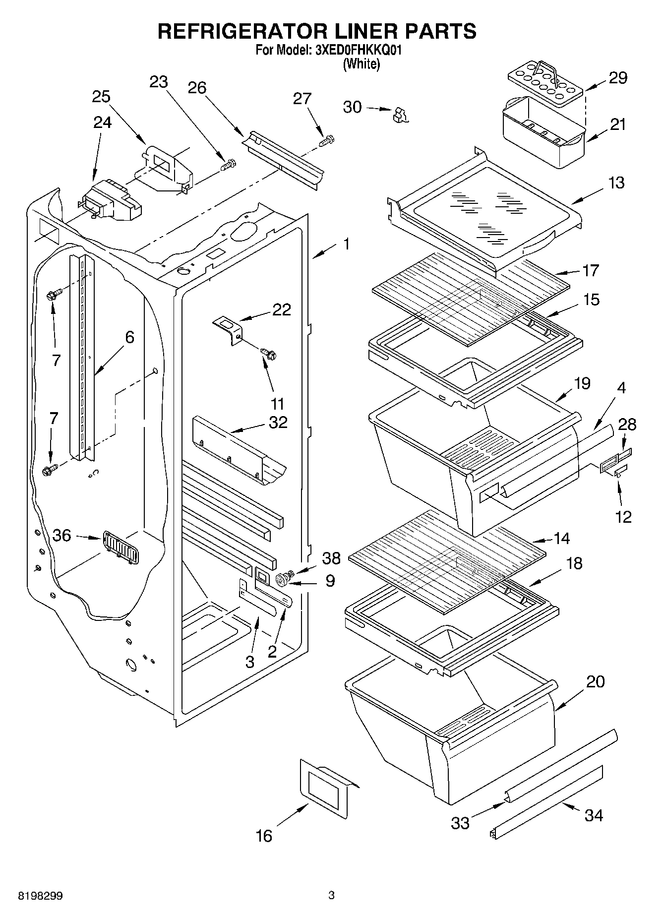 02 - REFRIGERATOR LINER