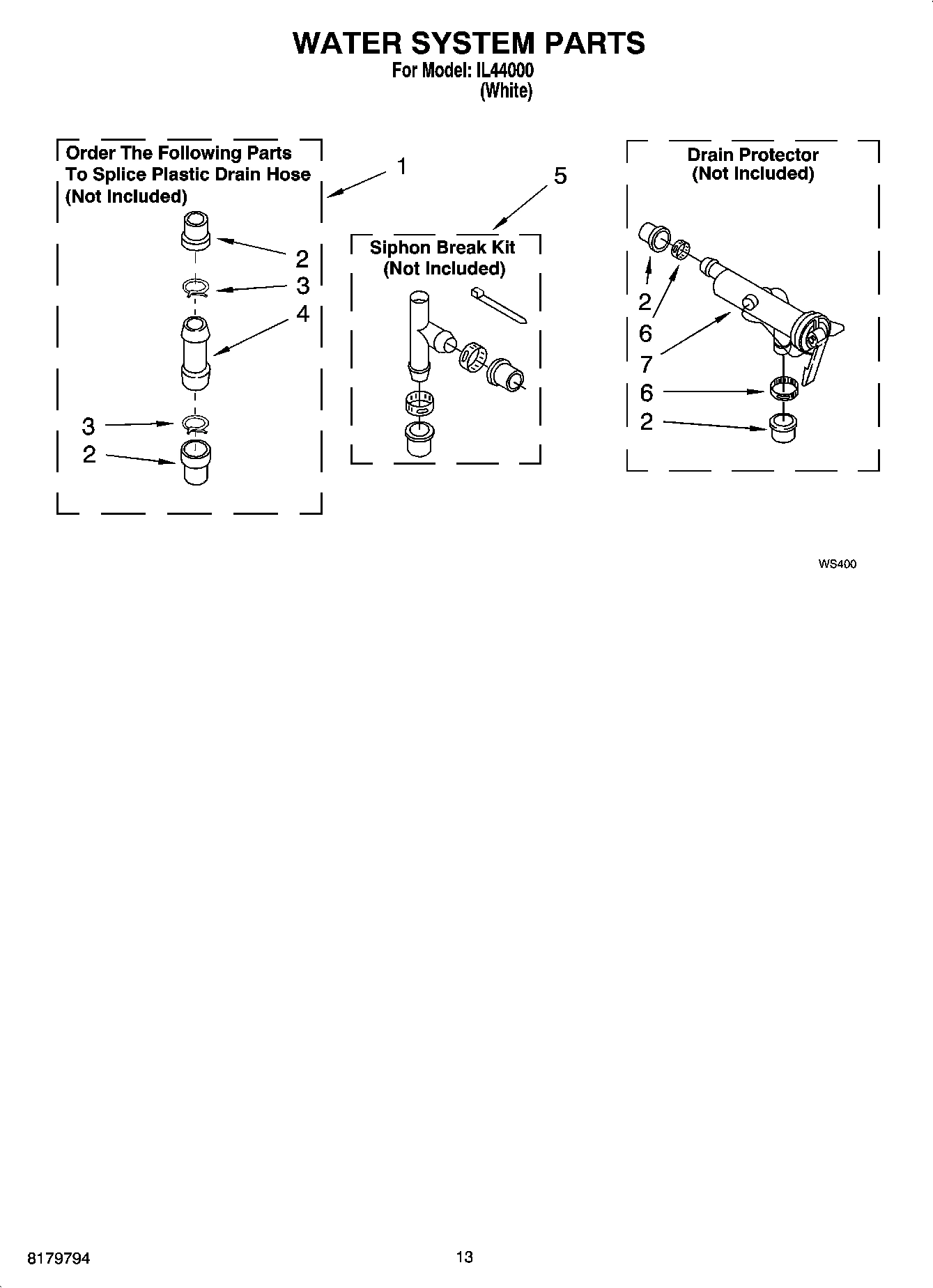 09 - WATER SYSTEM PARTS