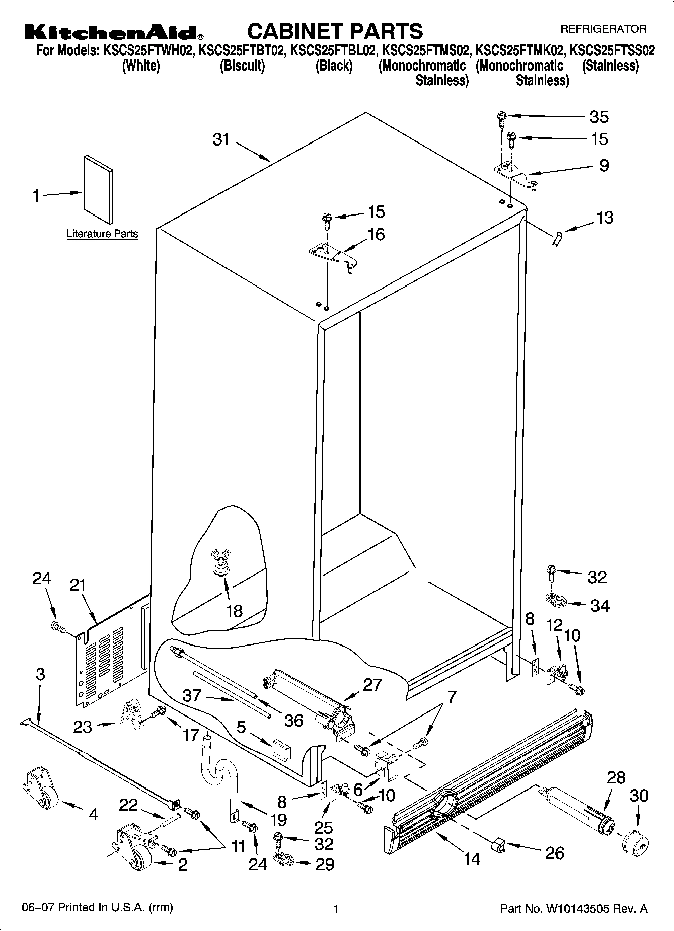 01 - CABINET PARTS