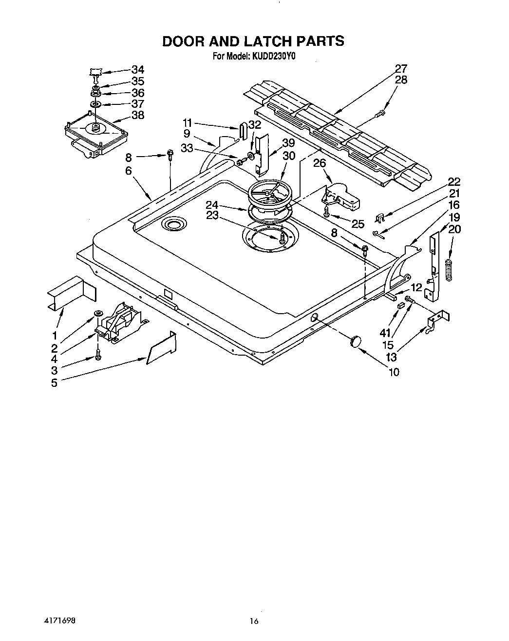13 - DOOR AND LATCH